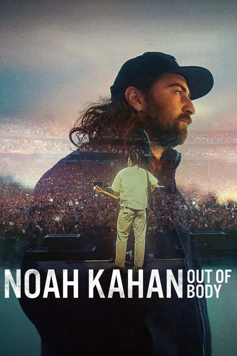 Poster chính thức của phim Phim Tài Liệu, Phim Ca Nhạc "Noah Kahan: Trải Nghiệm Thoát Xác" (Noah Kahan: Out of Body - 2026), với sự tham gia của diễn viên Noah Kahan.