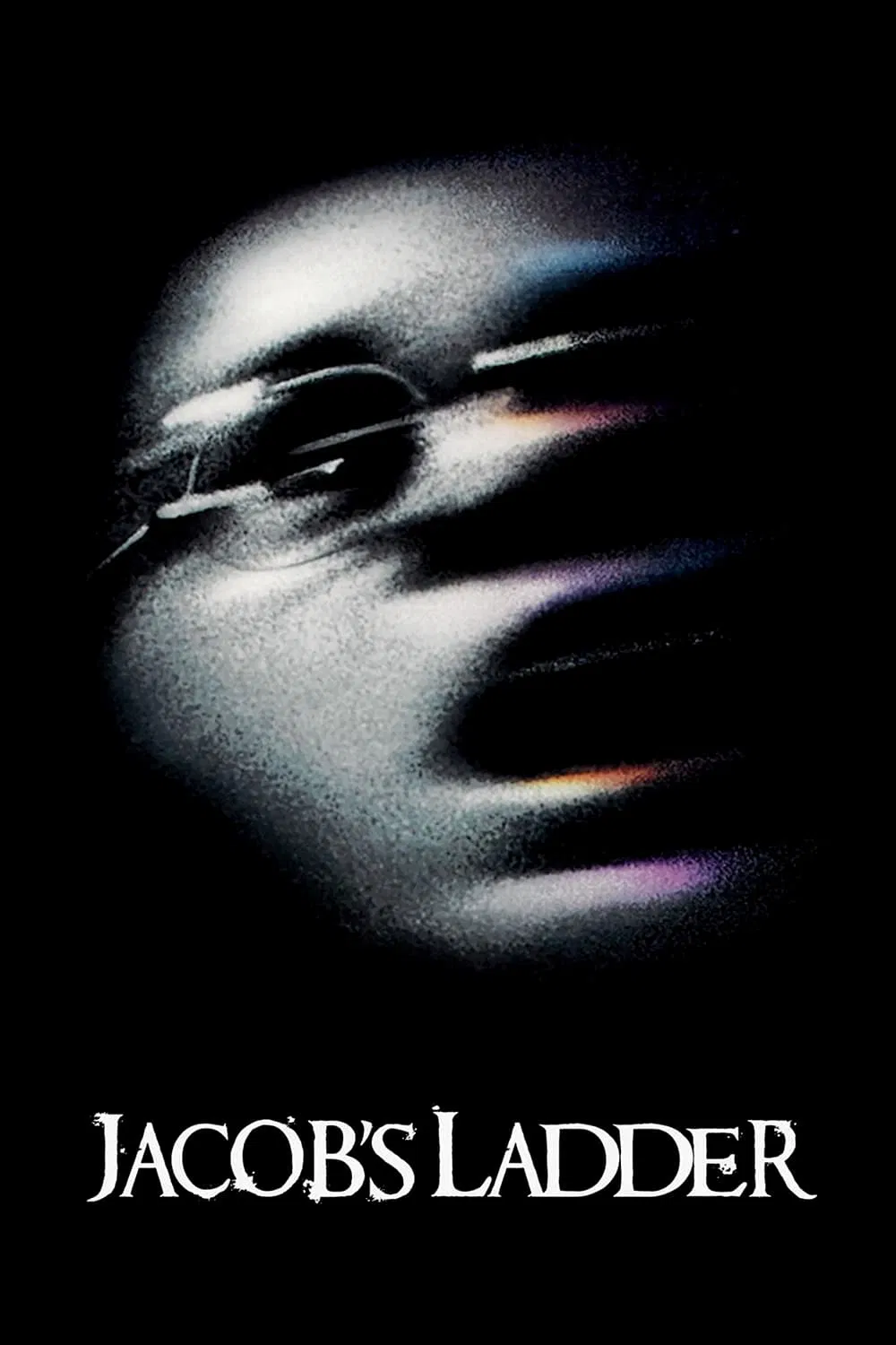 Poster chính thức của phim Phim Tâm Lý, Phim Bí Ẩn "Nỗi Ám Ảnh Của Jacob" (Jacob's Ladder - 1990), với sự tham gia của diễn viên Tim Robbins và Elizabeth Peña.