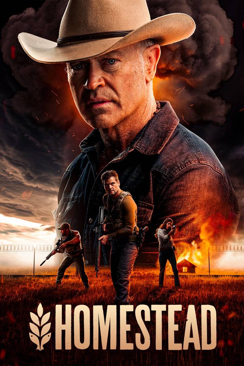 Poster chính thức của phim Phim Tâm Lý "Nơi Trú Ẩn Cuối Cùng" (Homestead - 2024), với sự tham gia của diễn viên Dawn Olivieri và Neal McDonough.