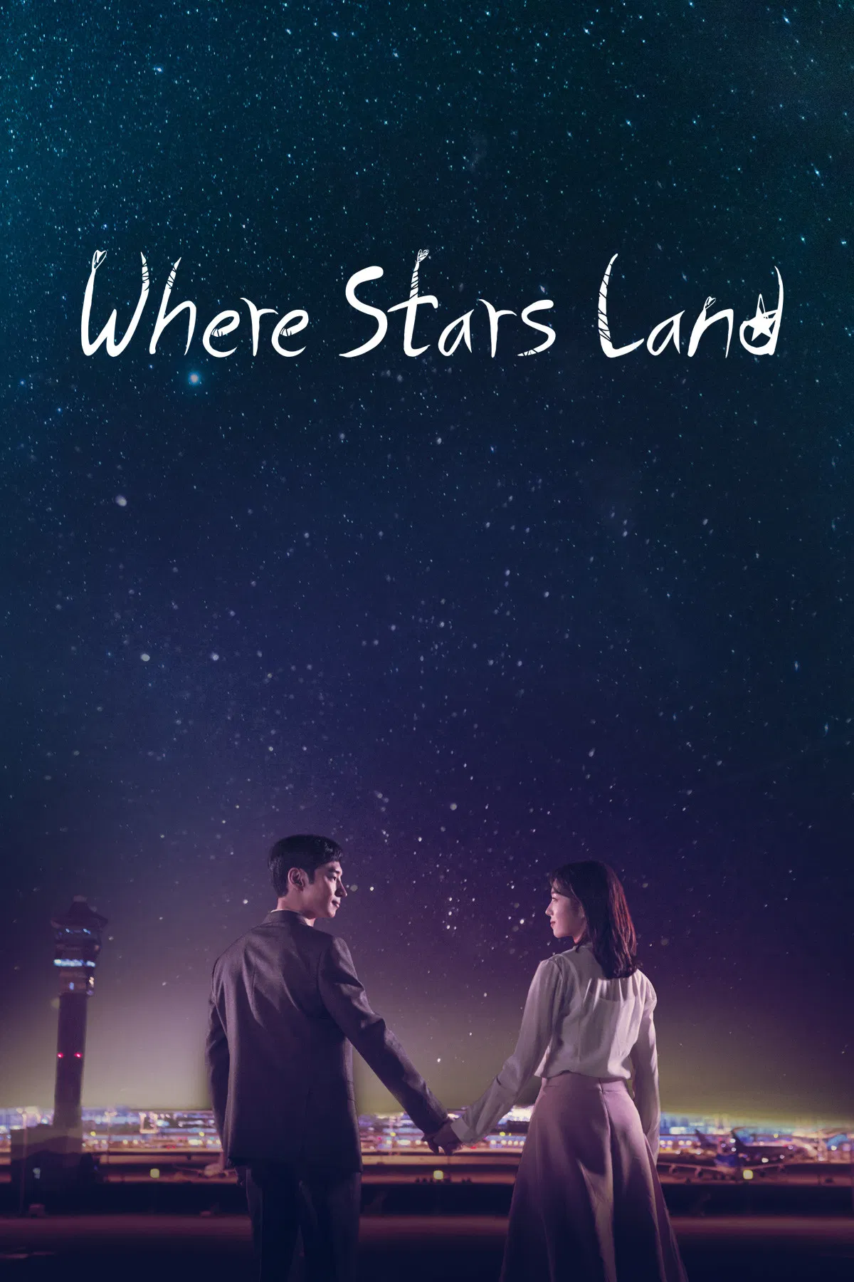 Poster chính thức của phim Phim Tâm Lý "Nơi Vì Sao Rơi" (Where Stars Land - 2018), với sự tham gia của diễn viên Lee Je-hoon và Chae Soo-bin.