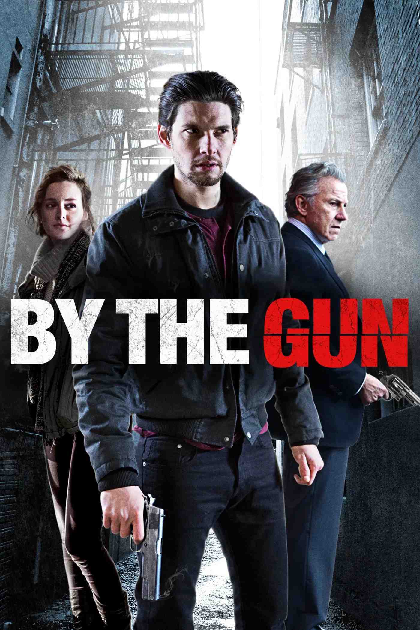 Poster chính thức của phim Phim Hình Sự, Phim Tâm Lý "Nòng Súng Trên Tay" (By the Gun - 2014), với sự tham gia của diễn viên Leighton Meester và Ben Barnes.
