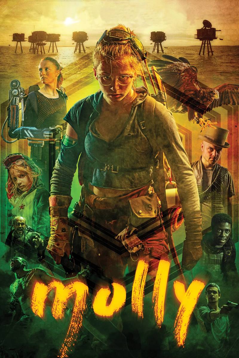 Poster chính thức của phim Phim Hành Động, Phim Viễn Tưởng "Nữ Chiến Binh Molly" (Molly - 2017), với sự tham gia của diễn viên Julia Batelaan và Joost Bolt.