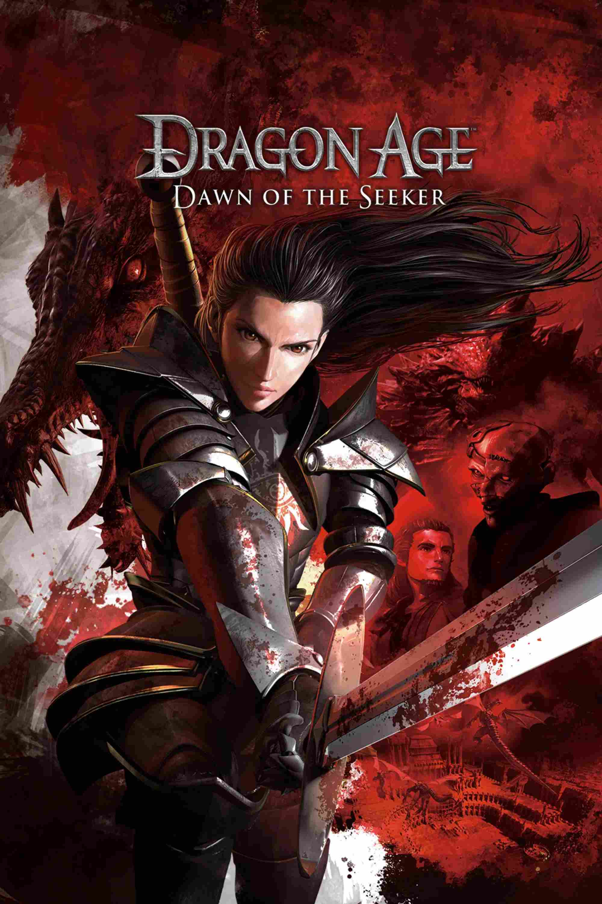 Poster chính thức của phim Phim Giả Tượng, Phim Hoạt Hình "Nữ Hiệp Sĩ Diệt Rồng" (Dragon Age: Dawn of the Seeker - 2012), với sự tham gia của diễn viên John Swasey và Mike McFarland.