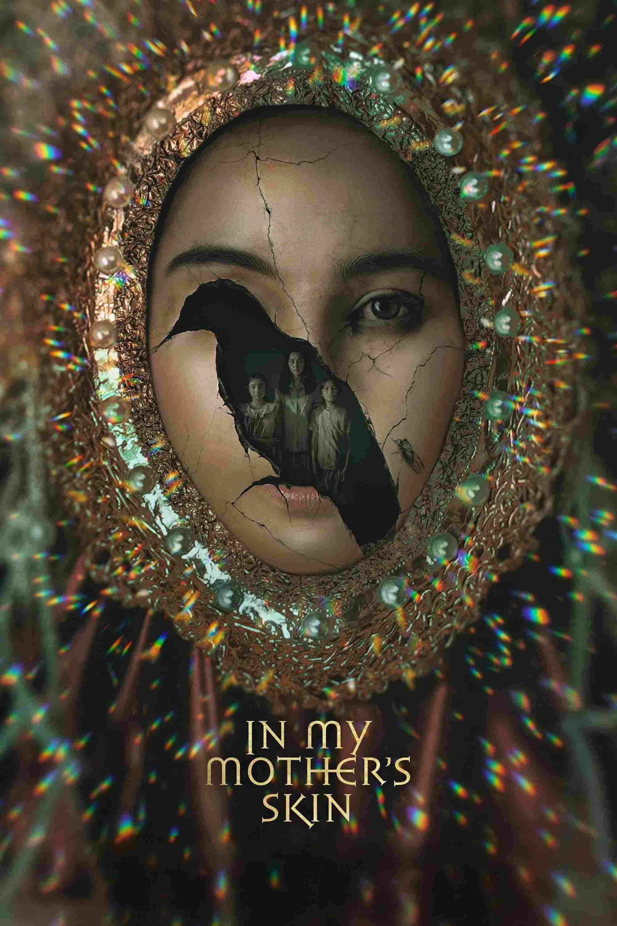 Poster chính thức của phim Phim Kinh Dị, Phim Giả Tượng "Nữ Hoàng Ve Sầu" (In My Mother's Skin - 2023), với sự tham gia của diễn viên Beauty Gonzalez và Felicity Kyle Napuli.