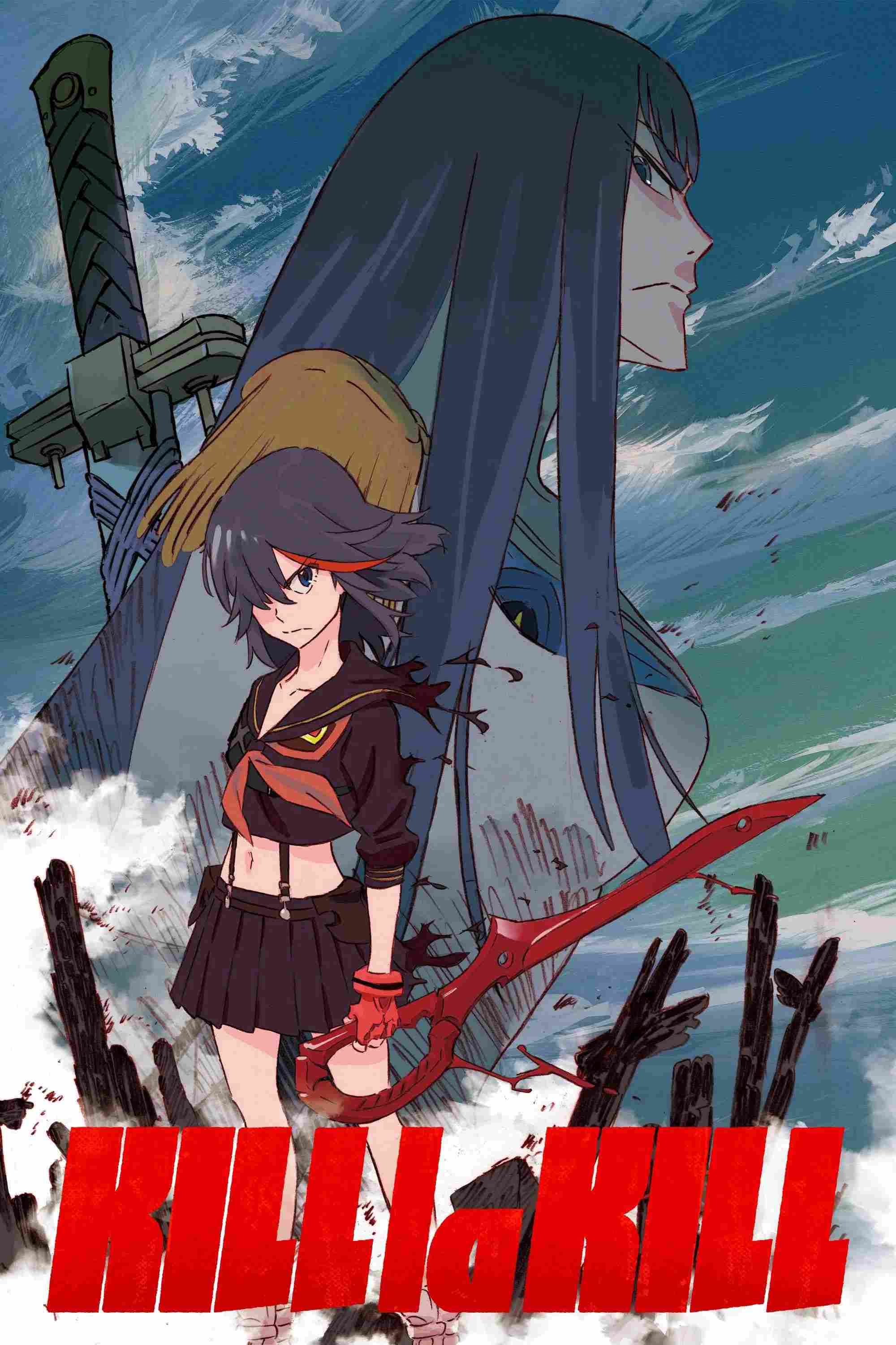 Poster chính thức của phim Phim Hành Động & Phiêu Lưu, Phim Hoạt Hình "Nữ Sinh Bạo Lực" (Kill la Kill - 2013), với sự tham gia của diễn viên Ami Koshimizu và Ryoka Yuzuki.