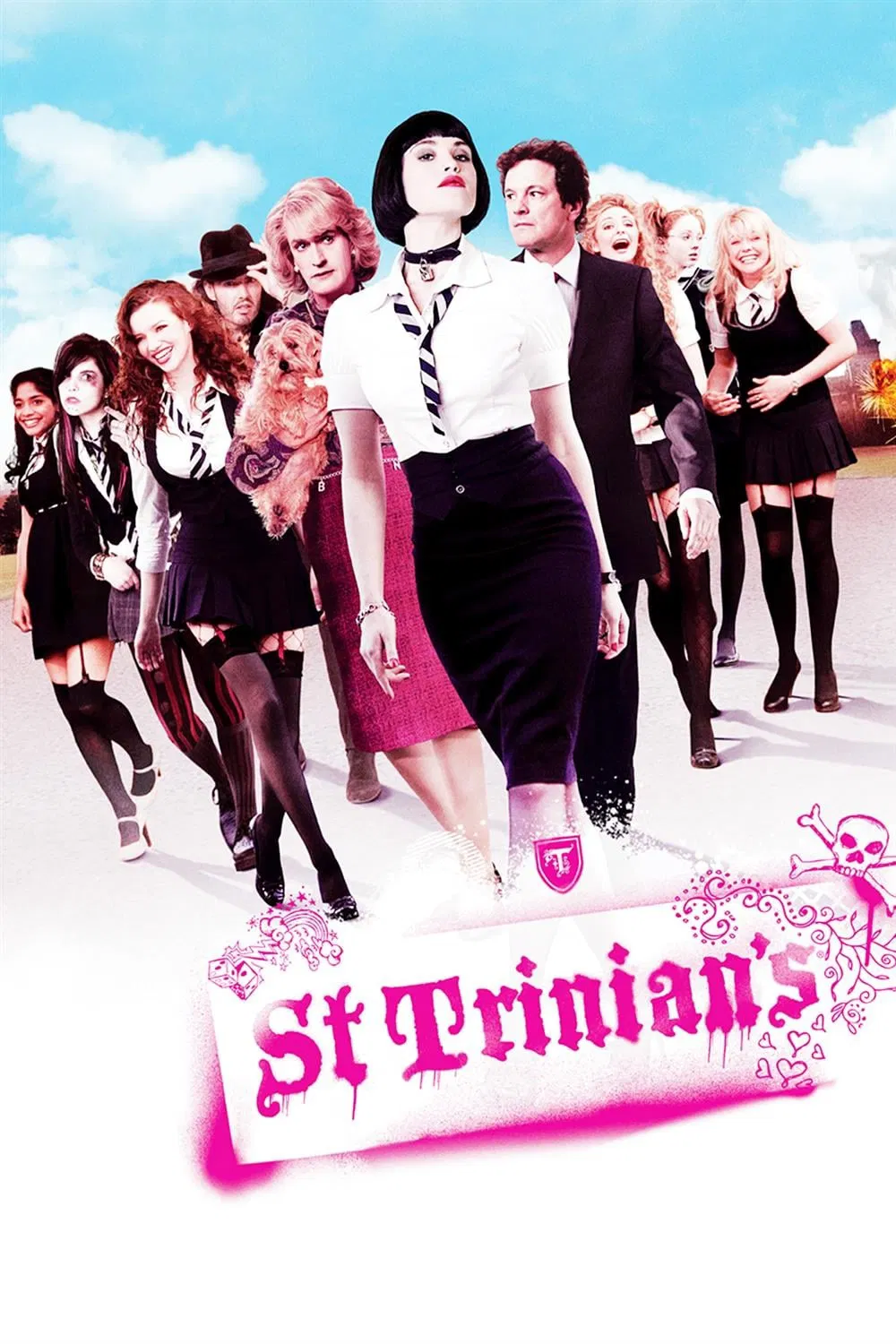 Poster chính thức của phim Phim Hài "Nữ Sinh Siêu Quậy" (St Trinian's - 2007), với sự tham gia của diễn viên Talulah Riley và Rupert Everett.