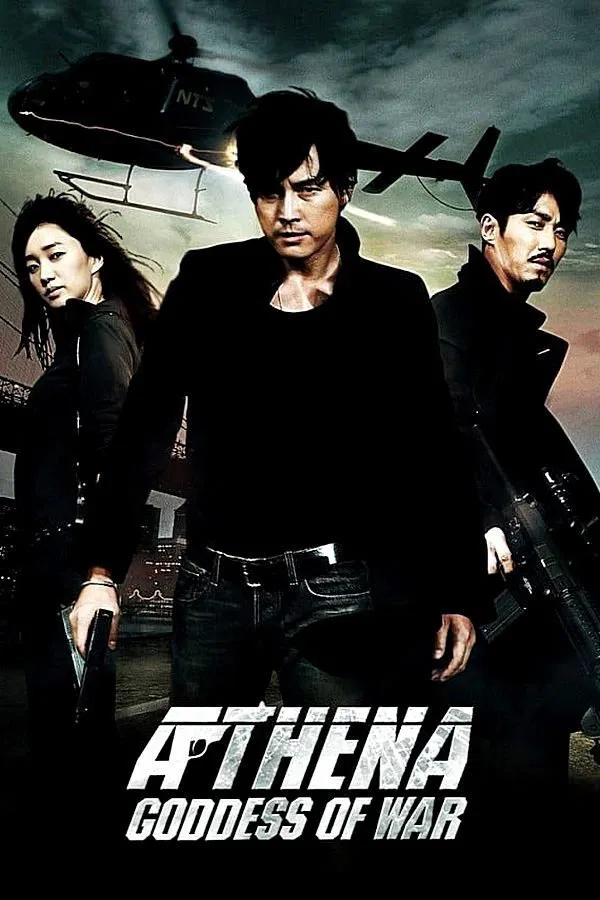 Poster chính thức của phim Phim Hành Động, Phim Giật Gân "Nữ Thần Chiến Tranh" (Athena: Goddess of War - 2011), với sự tham gia của diễn viên Jung Woo-sung và Cha Seung-won.