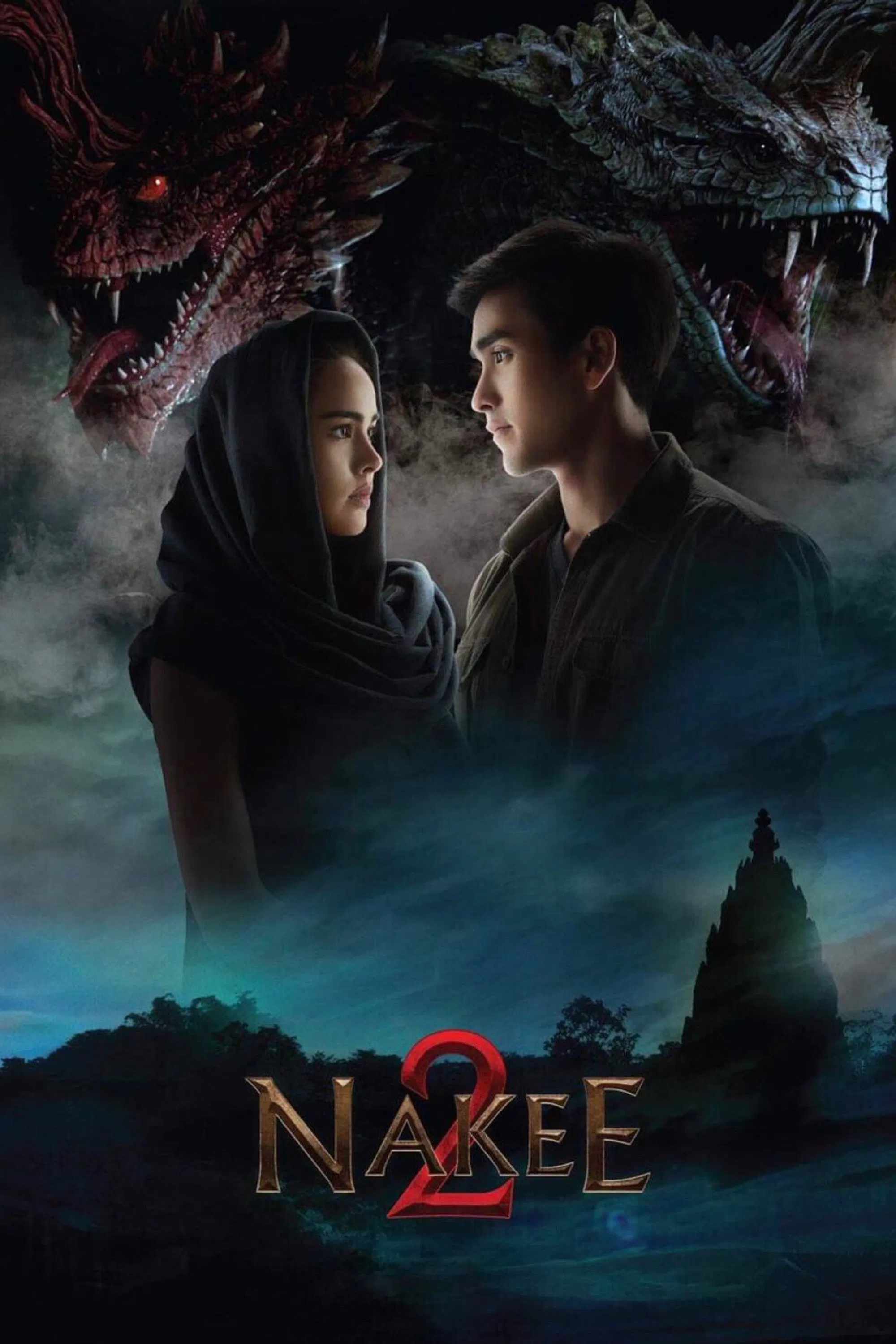 Poster chính thức của phim Phim Giả Tượng, Phim Kinh Dị "Nữ Thần Rắn 2" (Nakee 2 - 2018), với sự tham gia của diễn viên Nadech Kugimiya và Urassaya Sperbund.