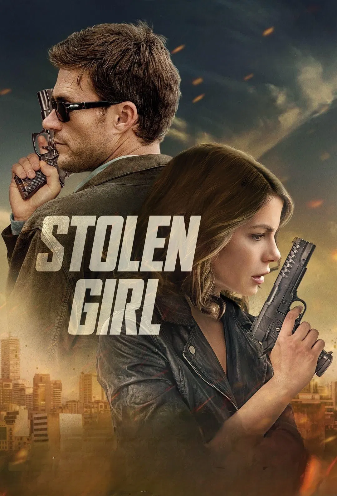 Poster chính thức của phim Phim Giật Gân, Phim Hành Động "Nữ Tướng Cướp" (Stolen Girl - 2025), với sự tham gia của diễn viên Kate Beckinsale và Scott Eastwood.