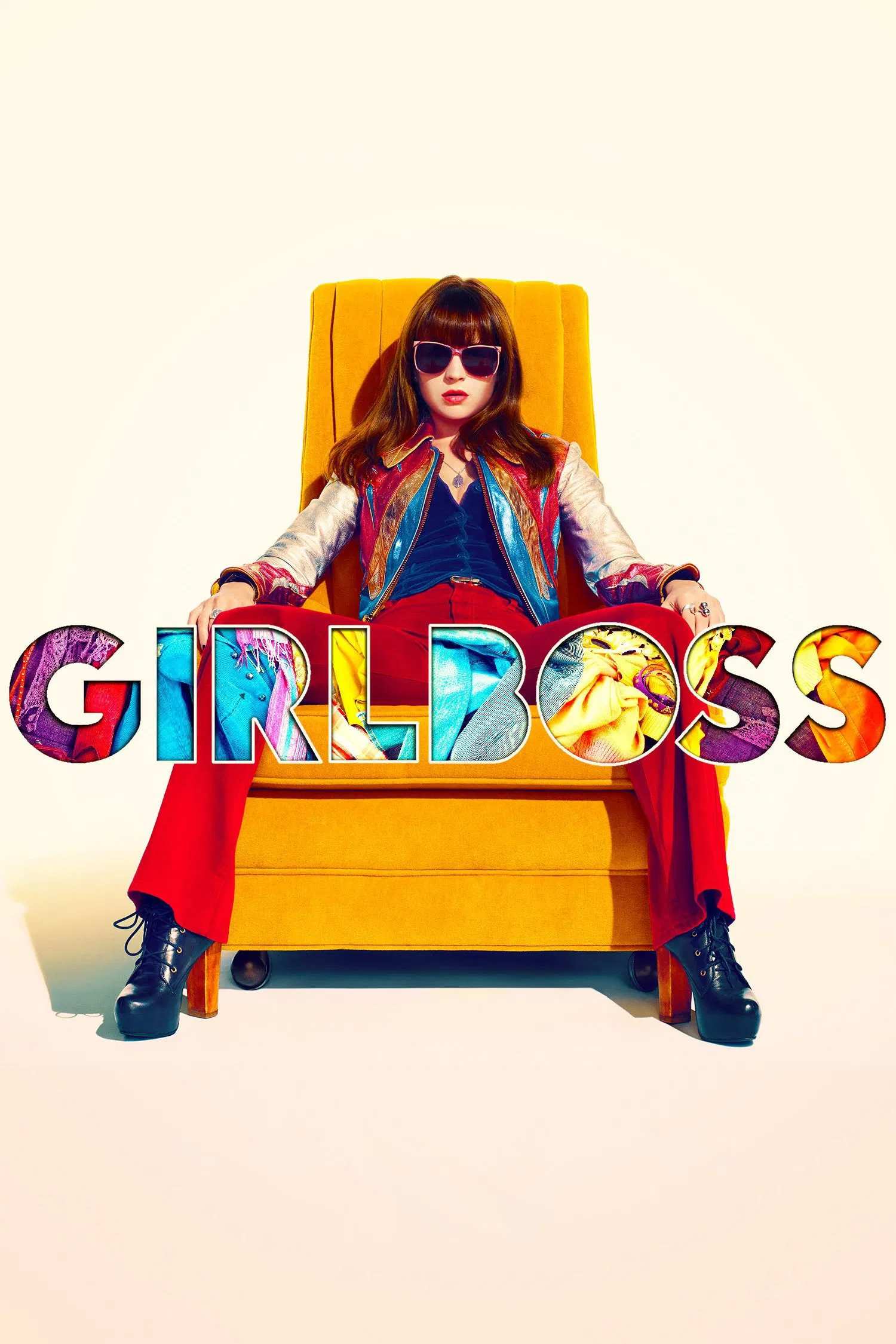 Poster chính thức của phim Phim Hài "Nữ Tướng Thời Trang" (Girlboss - 2017), với sự tham gia của diễn viên Britt Robertson và Alphonso McAuley.