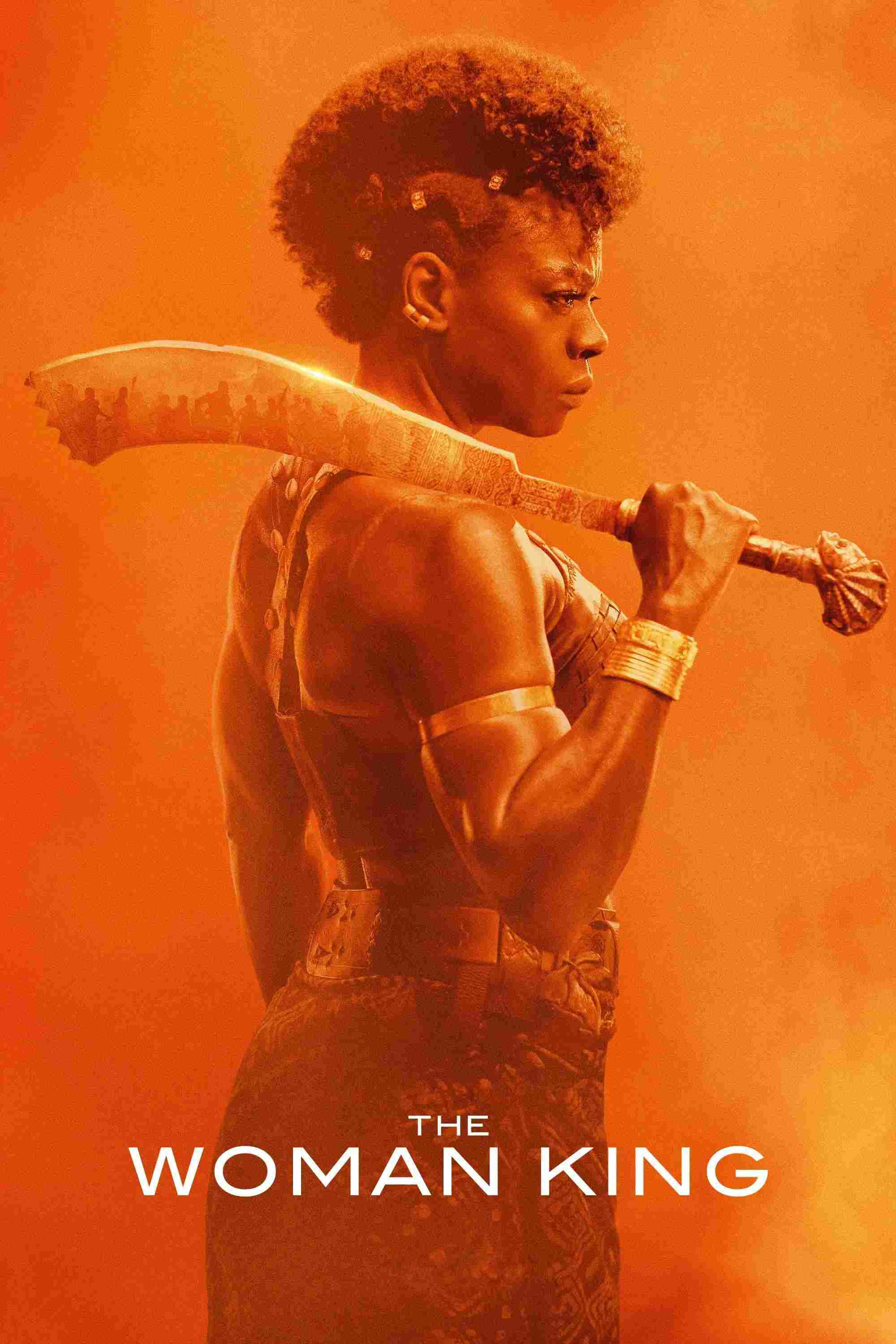 Poster chính thức của phim Phim Hành Động, Phim Tâm Lý "Nữ Vương Huyền Thoại" (The Woman King - 2022), với sự tham gia của diễn viên Viola Davis và Thuso Mbedu.