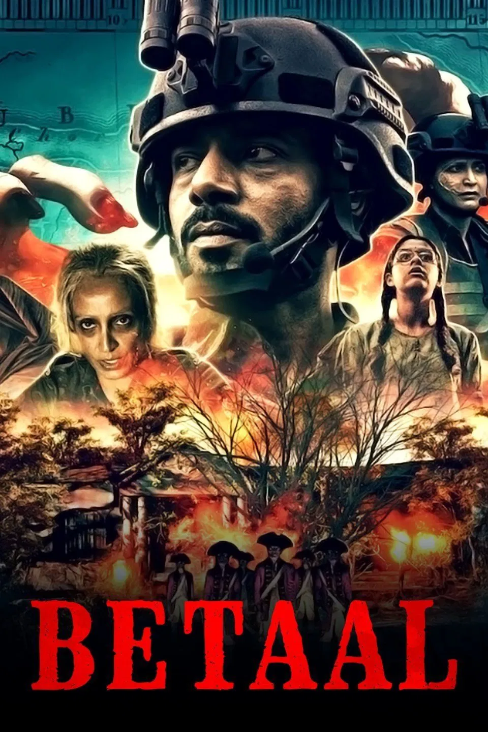 Poster chính thức của phim Phim Hành Động & Phiêu Lưu, Phim Tâm Lý "Núi Betaal" (Betaal - 2020), với sự tham gia của diễn viên Vineet Kumar Singh và Aahana Kumra.