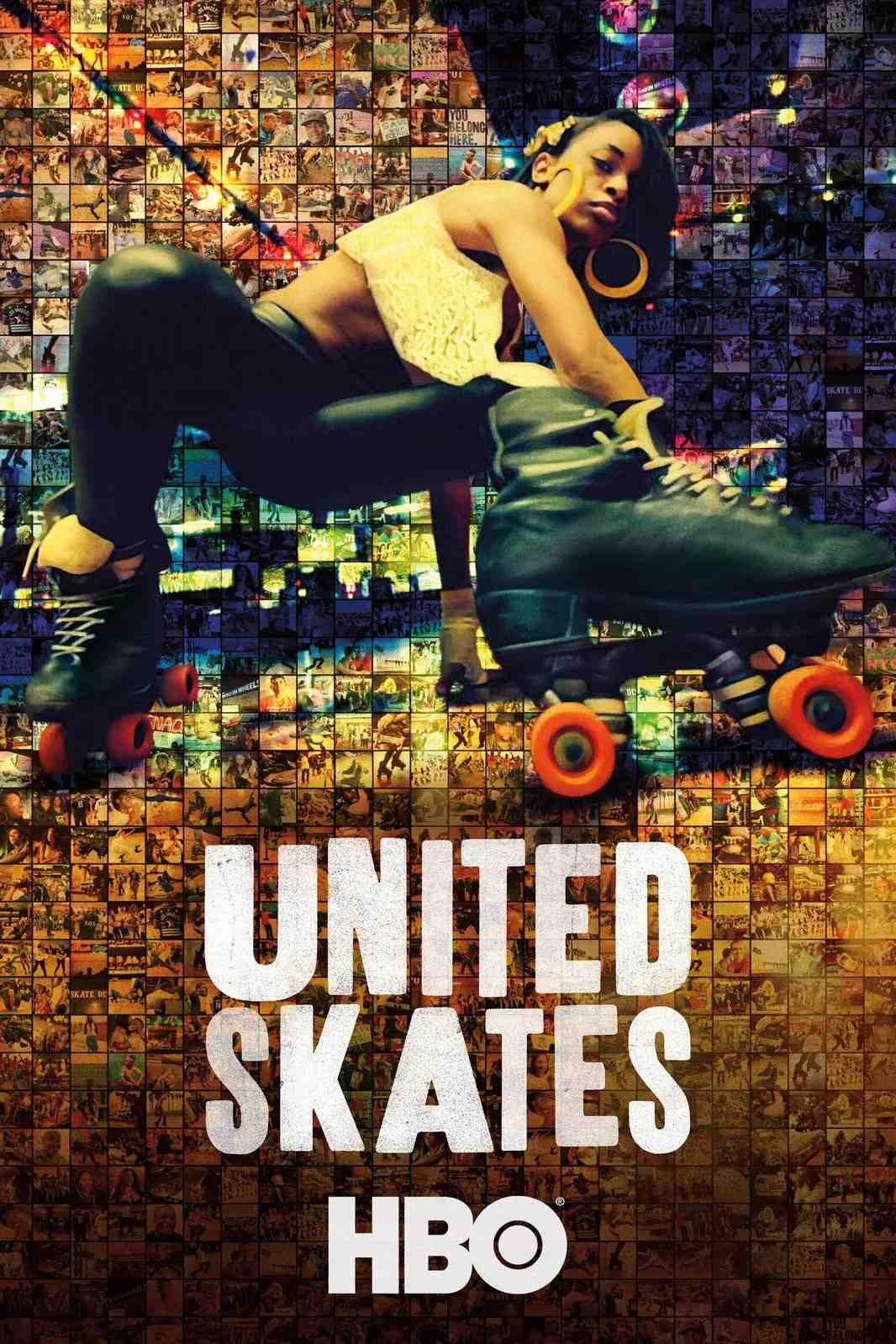 Poster chính thức của phim Phim Tài Liệu "Nước Mỹ Trượt Patin" (United Skates - 2018), với sự tham gia của diễn viên Coolio và Cheryl 'Salt' James.