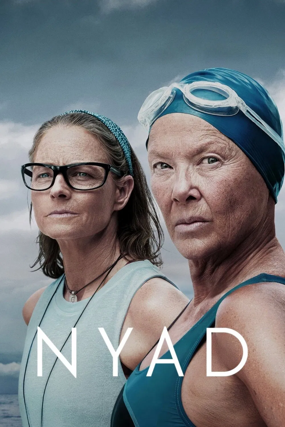 Poster chính thức của phim Phim Tâm Lý, Phim Lịch Sử "NYAD" (NYAD - 2023), với sự tham gia của diễn viên Annette Bening và Jodie Foster.