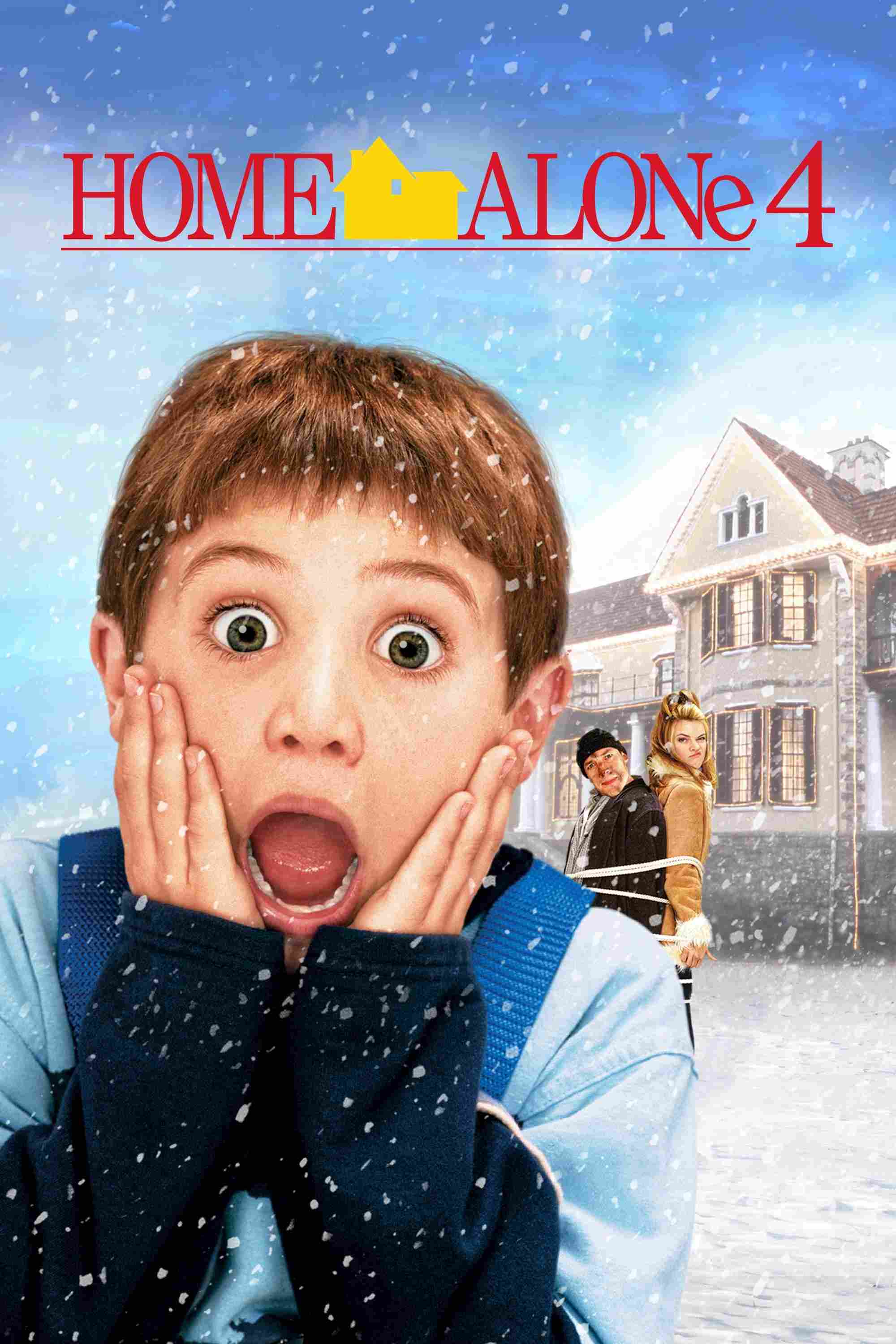 Poster chính thức của phim Phim Hài, Phim Gia Đình "Ở Nhà Một Mình 4" (Home Alone 4 - 2002), với sự tham gia của diễn viên Mike Weinberg và Jason Beghe.