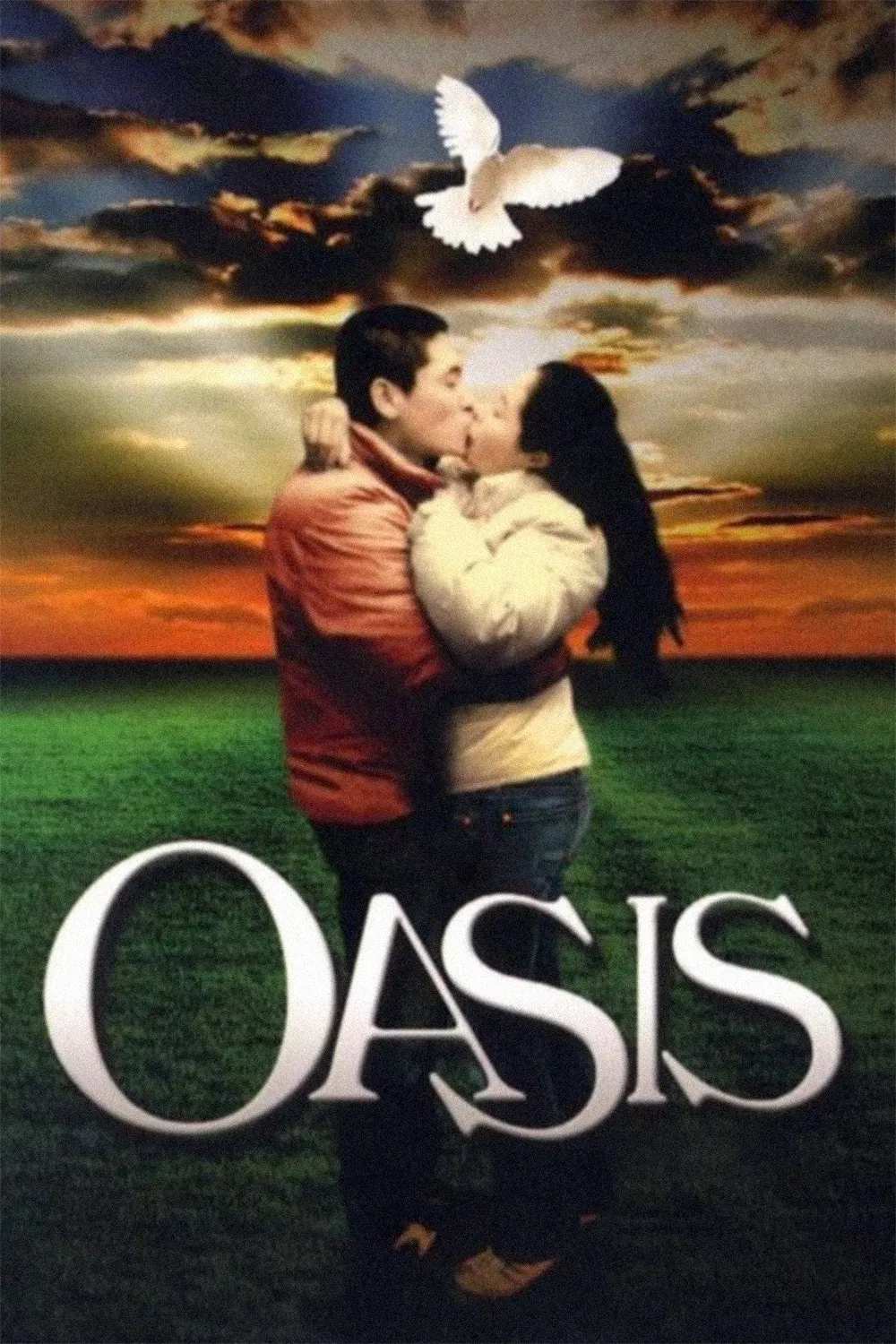 Poster chính thức của phim Phim Tâm Lý, Phim Tình Cảm "Oasis" (Oasis - 2002), với sự tham gia của diễn viên Sul Kyung-gu và Moon So-ri.