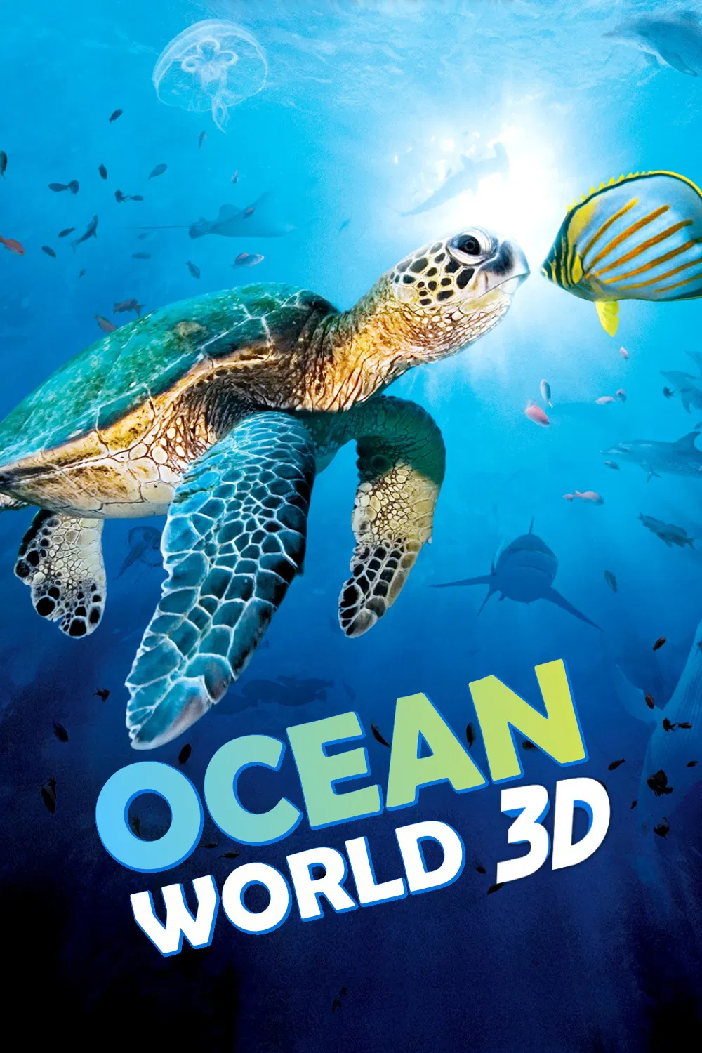 Poster chính thức của phim Phim Tài Liệu "OceanWorld 3D" (OceanWorld 3D - 2009), với sự tham gia của diễn viên Marion Cotillard.