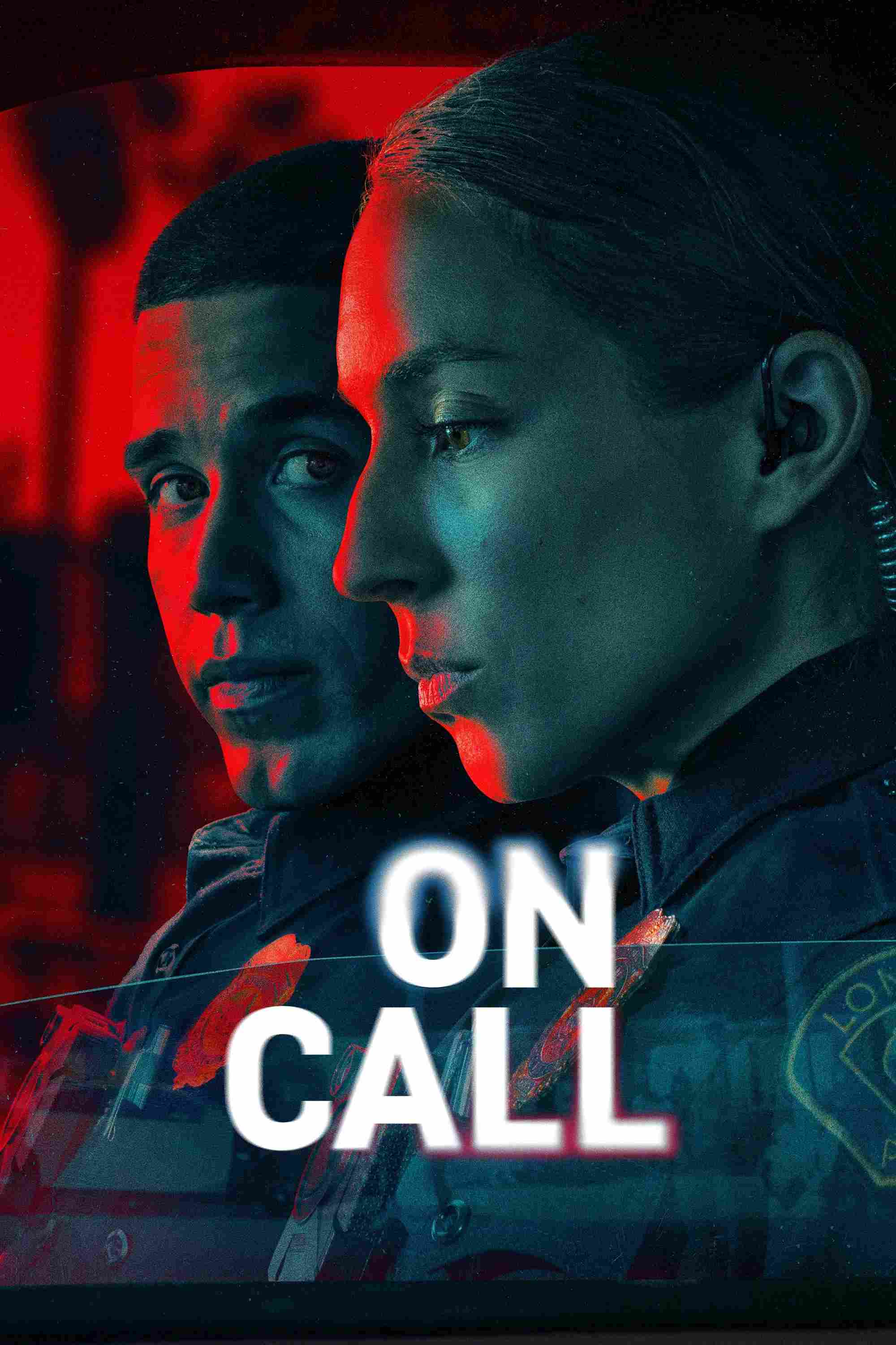 Poster chính thức của phim Phim Hình Sự, Phim Tâm Lý "On Call" (On Call - 2025), với sự tham gia của diễn viên Troian Bellisario và Brandon Larracuente.