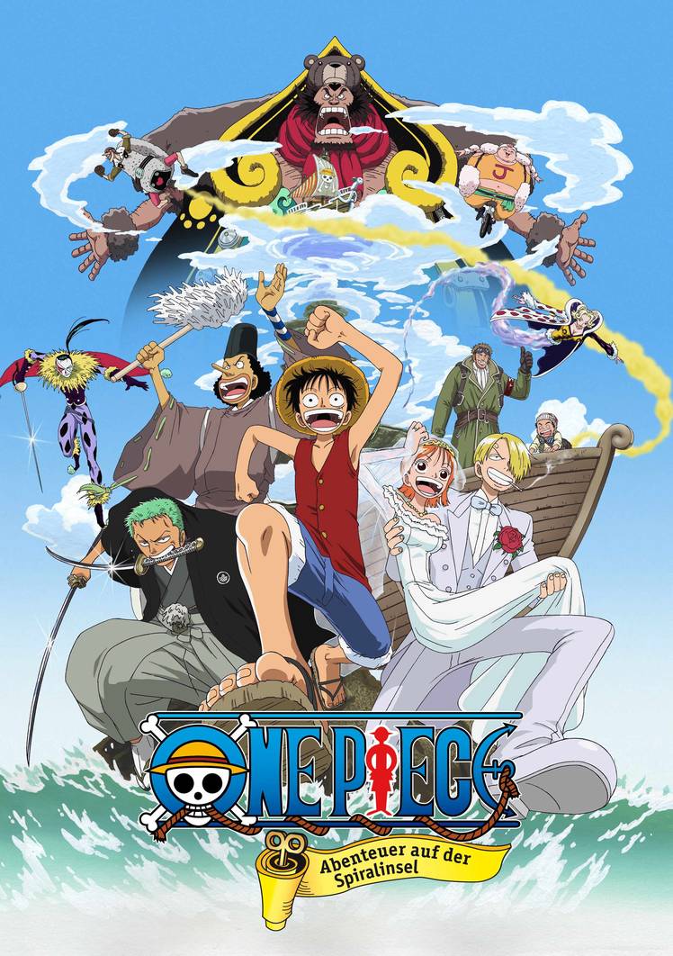 Poster chính thức của phim Phim Hoạt Hình, Phim Hài "One piece: Clockwork Island Adventure" (Salmon Loafer - 1963).