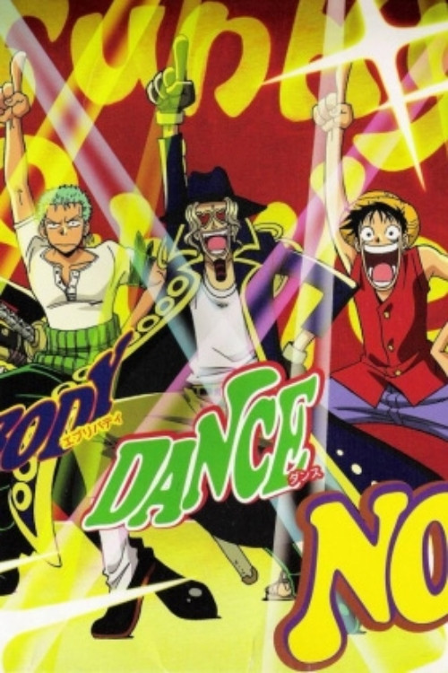 Poster chính thức của phim Phim Ca Nhạc, Phim Hoạt Hình "One Piece: Jango's Dance Carnival" (One Piece: Jango's Dance Carnival - 2001), với sự tham gia của diễn viên Mayumi Tanaka và Kazuya Nakai.