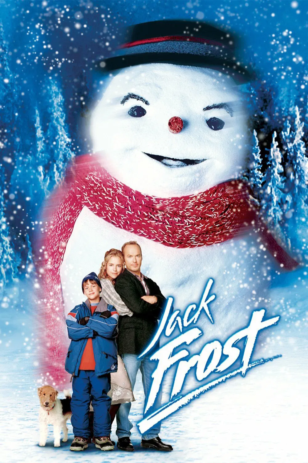 Poster chính thức của phim Phim Hài, Phim Gia Đình "Ông Bố Người Tuyết" (Jack Frost - 1998), với sự tham gia của diễn viên Michael Keaton và Kelly Preston.