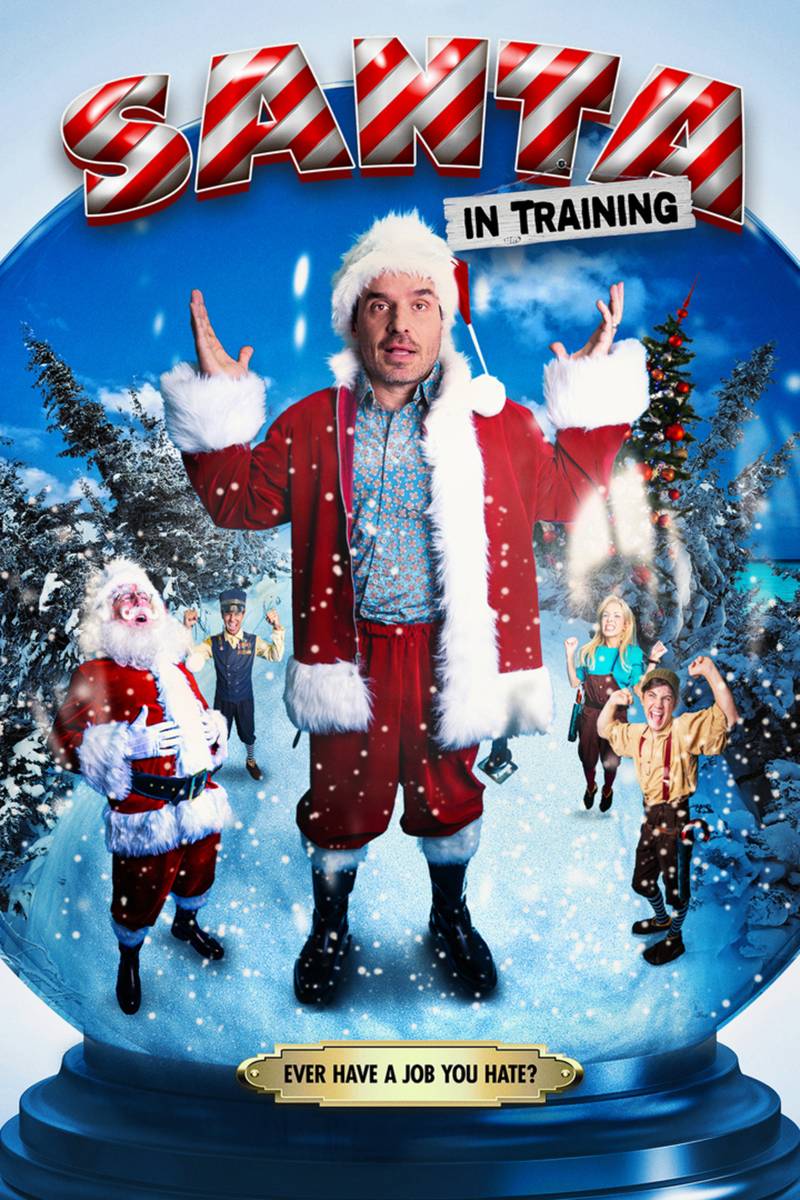 Poster chính thức của phim Phim Gia Đình "Ông Già Noel Tập Sự" (Santa in Training - 2019), với sự tham gia của diễn viên Antonio Sabàto, Jr. và Julio Iglesias, Jr.
