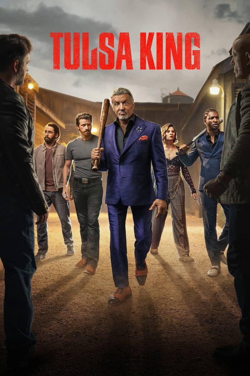 Poster chính thức của phim Phim Hình Sự, Phim Tâm Lý "Ông Trùm Giang Hồ (Phần 3)" (Tulsa King - 2022), với sự tham gia của diễn viên Sylvester Stallone và Martin Starr.