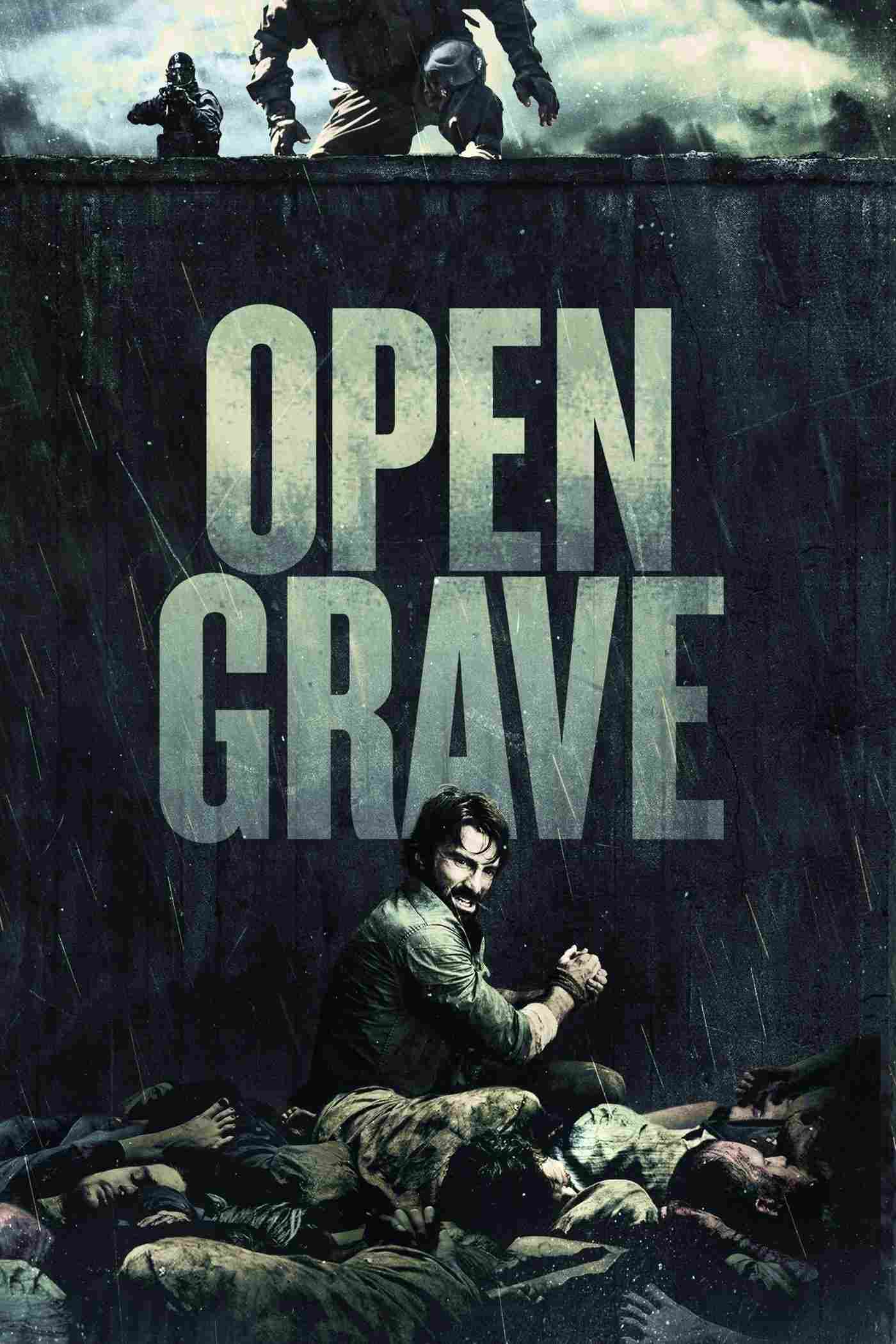 Poster chính thức của phim Phim Kinh Dị, Phim Giật Gân "Open Grave" (Open Grave - 2013), với sự tham gia của diễn viên Sharlto Copley và Joseph Morgan.