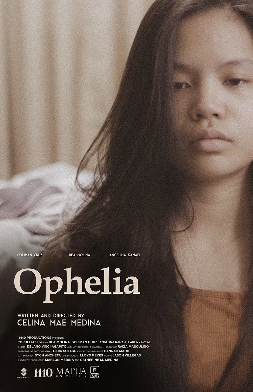 Poster chính thức của phim "Ophelia" (Ophelia - 2018), với sự tham gia của diễn viên Soliman Cruz và Mailes Kanapi.