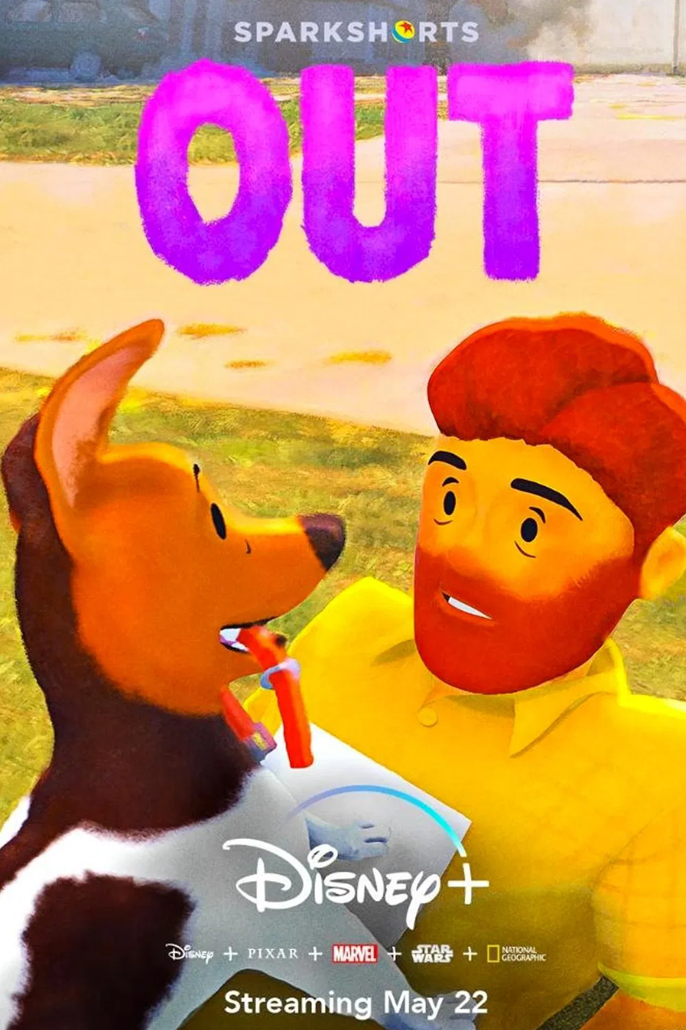 Poster chính thức của phim Phim Hoạt Hình, Phim Hài "Out" (Out - 2020).