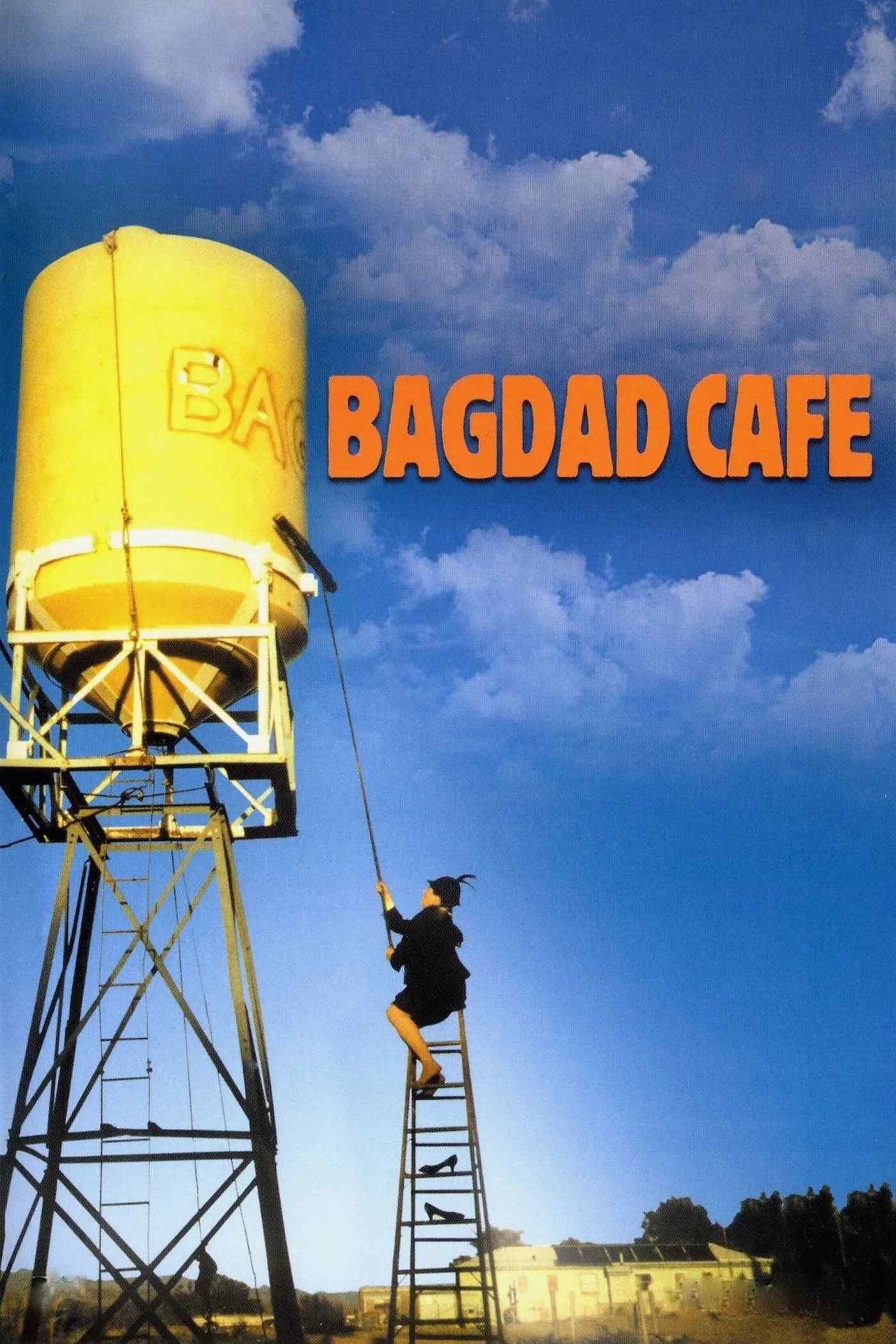 Poster chính thức của phim Phim Hài, Phim Tâm Lý "Out of Rosenheim" (Bagdad Cafe - 1987), với sự tham gia của diễn viên Marianne Sägebrecht và CCH Pounder.