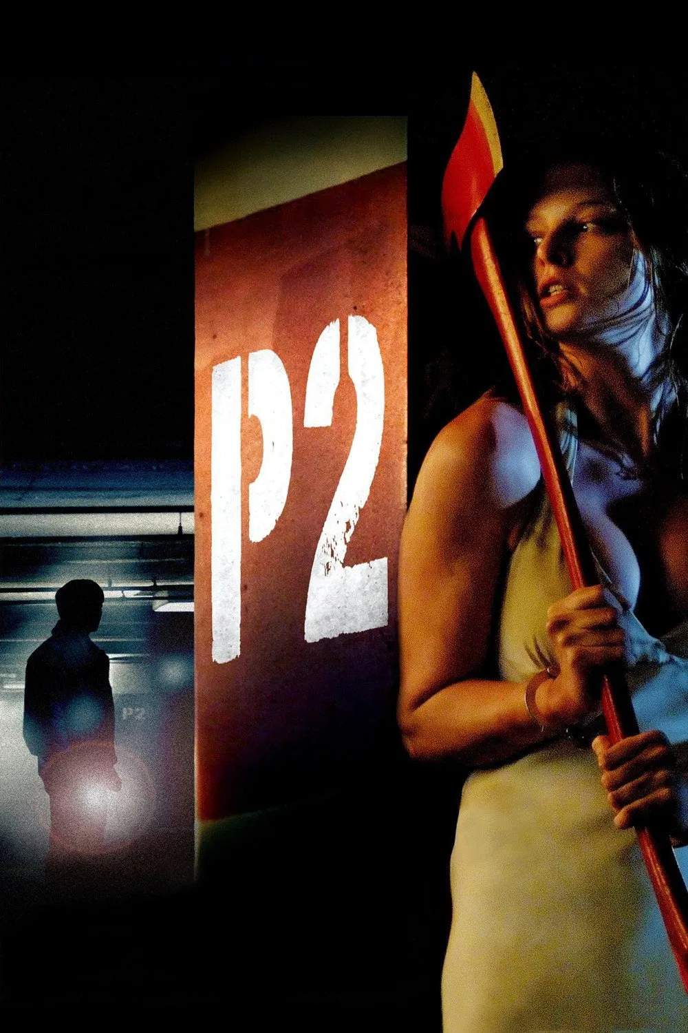 Poster chính thức của phim Phim Kinh Dị, Phim Giật Gân "P2" (P2 - 2007), với sự tham gia của diễn viên Rachel Nichols và Wes Bentley.