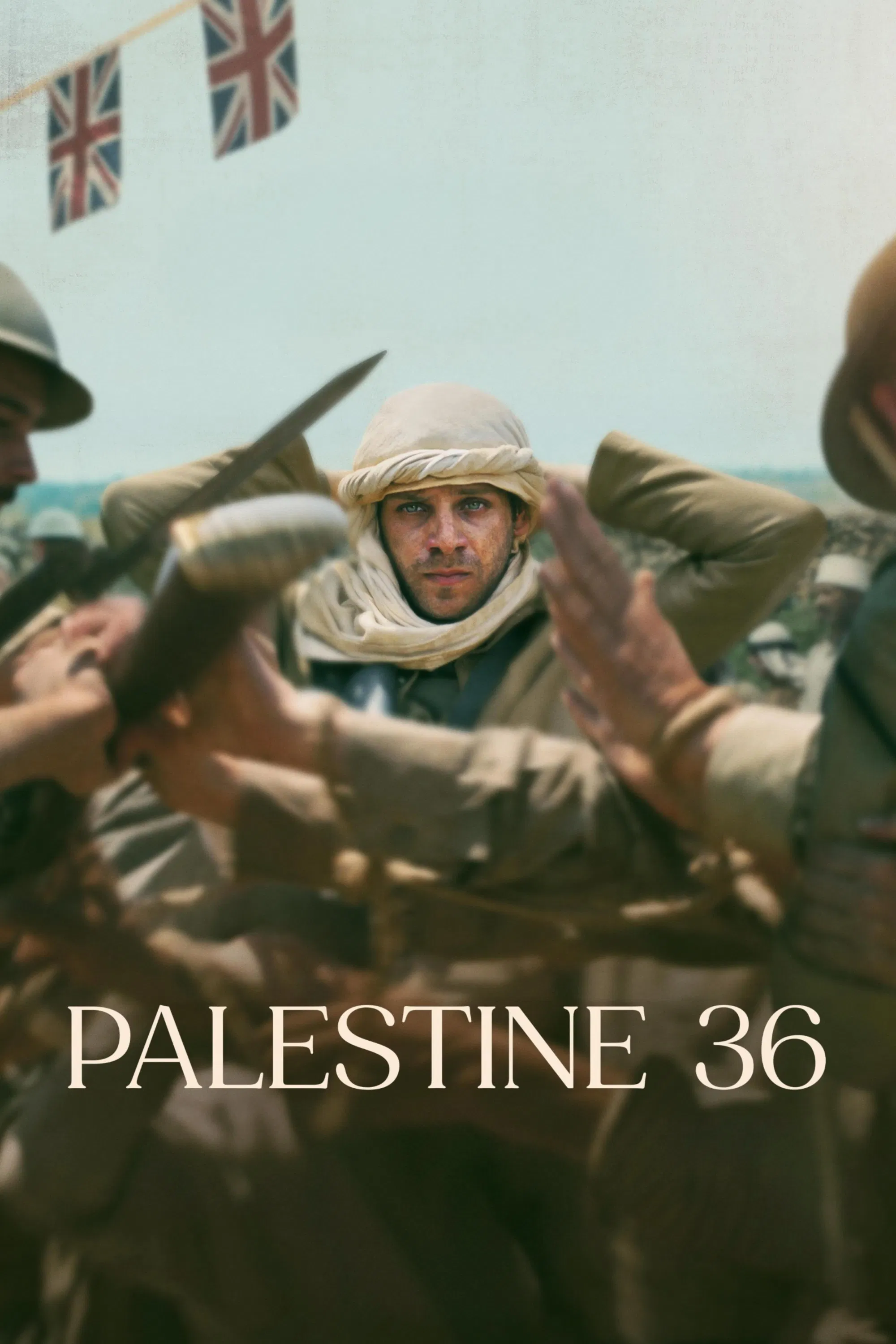 Poster chính thức của phim Phim Tâm Lý, Phim Lịch Sử "Palestine 36" (Palestine 36 - 2025), với sự tham gia của diễn viên Karim Daoud Anaya và Hiam Abbass.
