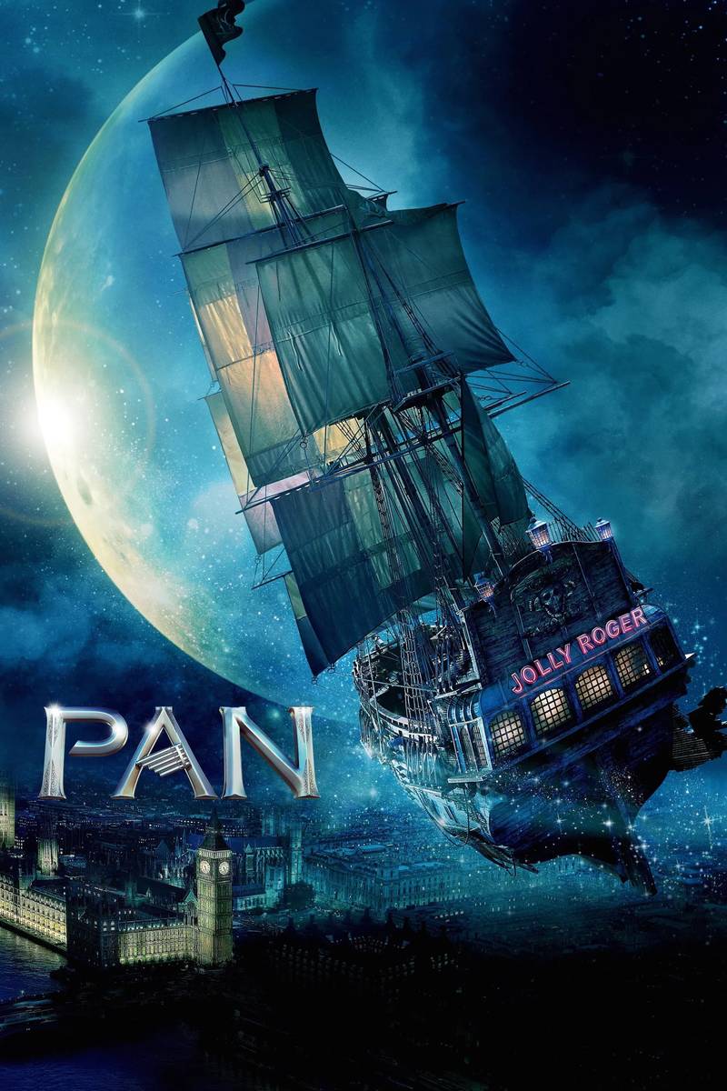 Poster chính thức của phim Phim Giả Tượng, Phim Phiêu Lưu "Pan & Vùng Đất Neverland" (Pan - 2015), với sự tham gia của diễn viên Levi Miller và Garrett Hedlund.