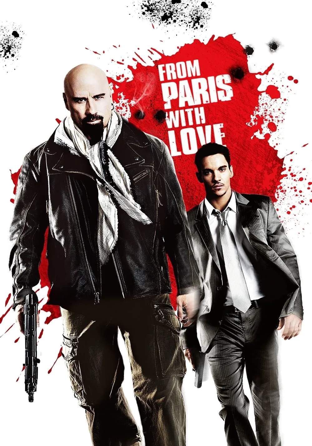 Poster chính thức của phim Phim Hành Động, Phim Hình Sự "Paris Rực Lửa" (From Paris with Love - 2010), với sự tham gia của diễn viên John Travolta và Jonathan Rhys Meyers.