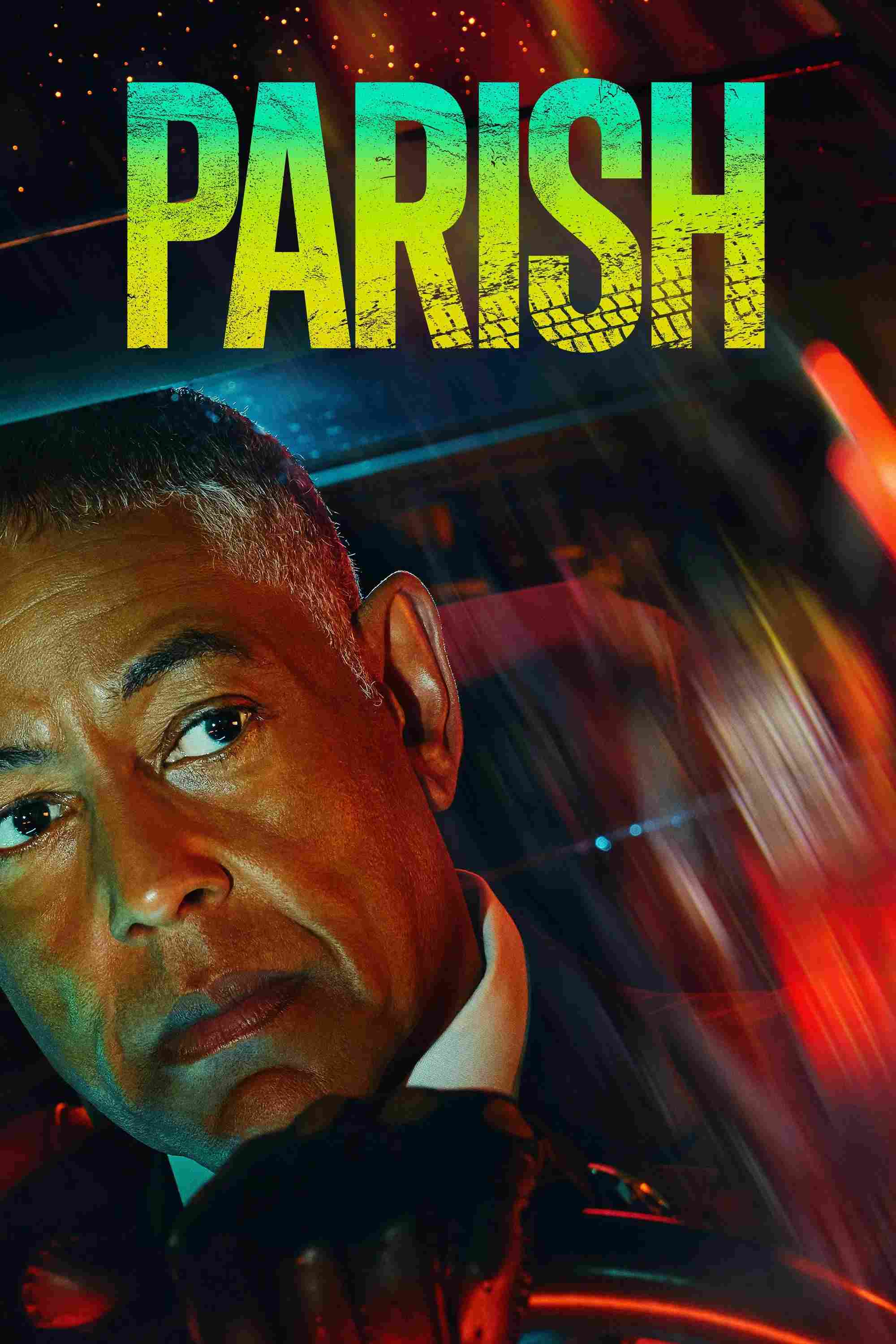 Poster chính thức của phim Phim Tâm Lý "Parish" (Parish - 2024), với sự tham gia của diễn viên Giancarlo Esposito và Zackary Momoh.