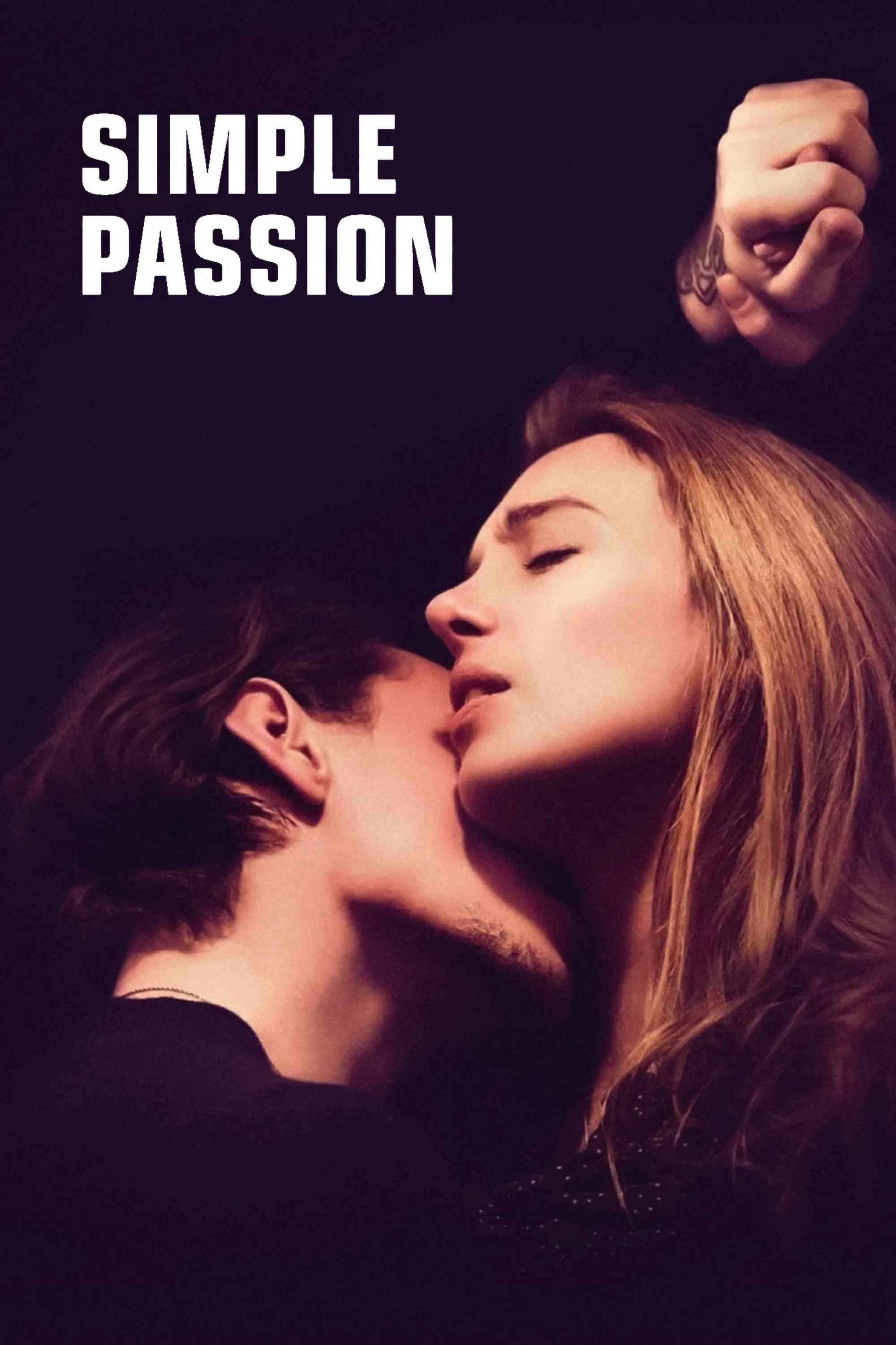 Poster chính thức của phim Phim Tình Cảm, Phim Tâm Lý "Passion simple" (Simple Passion - 2021), với sự tham gia của diễn viên Laetitia Dosch và Sergei Polunin.