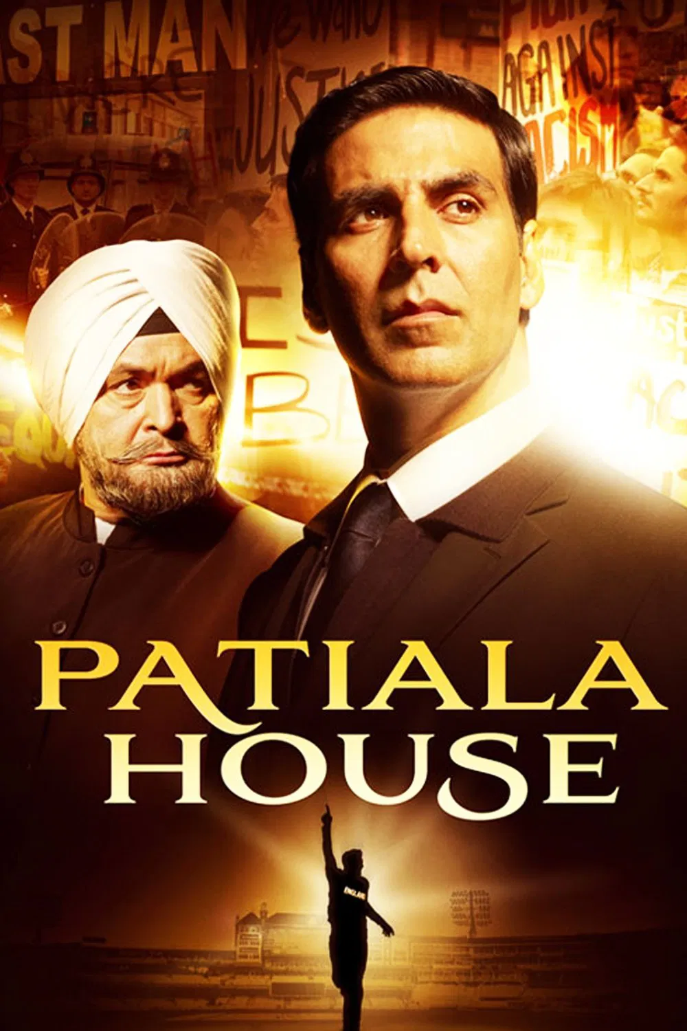 Poster chính thức của phim Phim Tâm Lý "Patiala House" (Patiala House - 2011), với sự tham gia của diễn viên Akshay Kumar và Anushka Sharma.