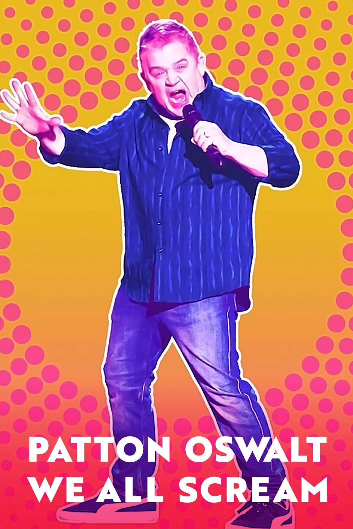 Poster chính thức của phim Phim Hài, Phim Tài Liệu "Patton Oswalt: Chúng Ta Cùng Gào Thét" (Patton Oswalt: We All Scream - 2022), với sự tham gia của diễn viên Patton Oswalt.