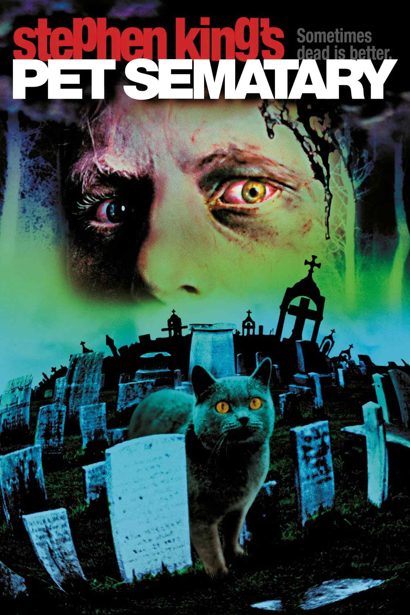 Poster chính thức của phim Phim Kinh Dị "Pet Sematary" (Pet Sematary - 1989), với sự tham gia của diễn viên Dale Midkiff và Fred Gwynne.