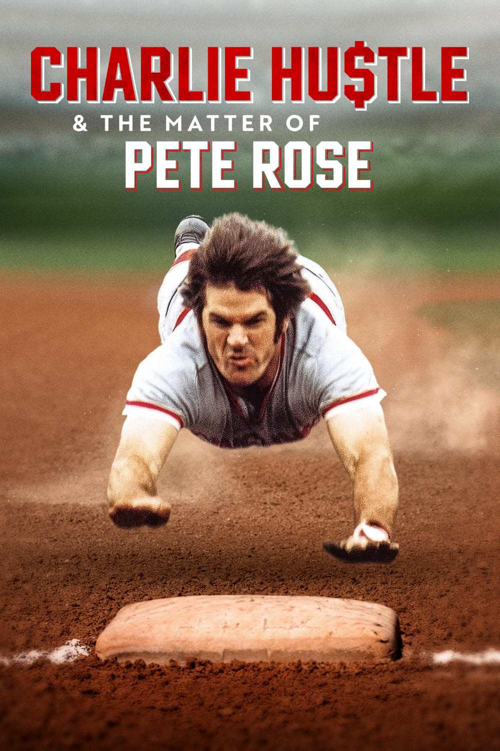 Poster chính thức của phim Phim Tài Liệu "Pete Rose: Vinh Quang Và Lỗi Lầm" (Charlie Hustle & the Matter of Pete Rose - 2024), với sự tham gia của diễn viên Pete Rose.