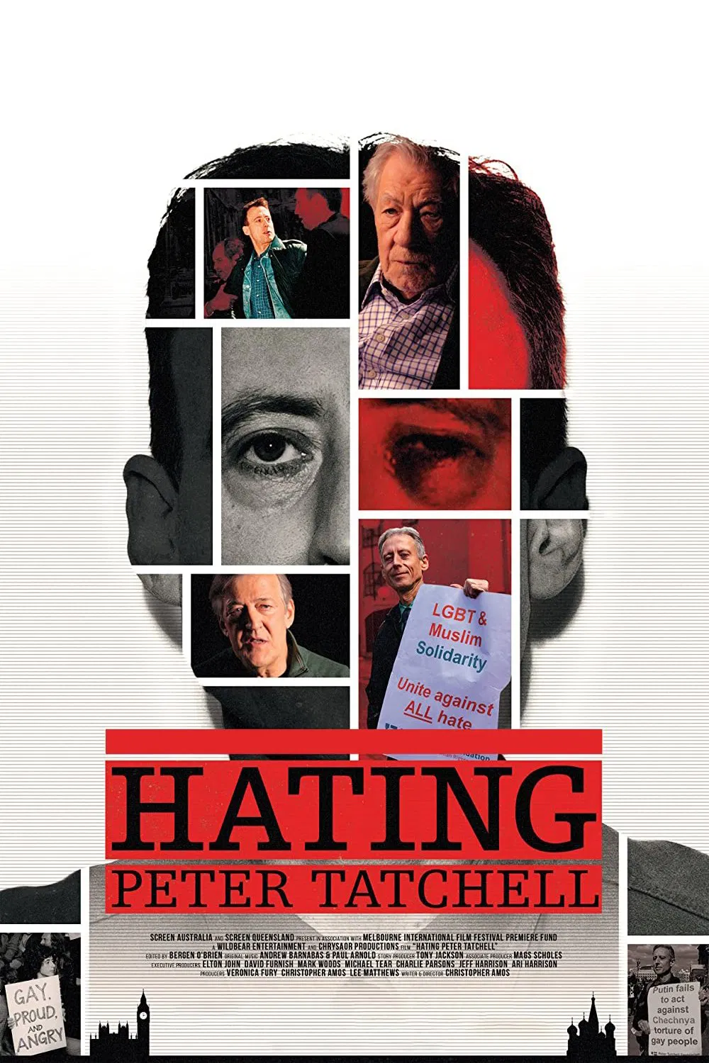 Poster chính thức của phim Phim Tài Liệu "Peter Tatchell: Nhân Quyền và Tranh Cãi" (Hating Peter Tatchell - 2021), với sự tham gia của diễn viên Peter Tatchell và Ian McKellen.