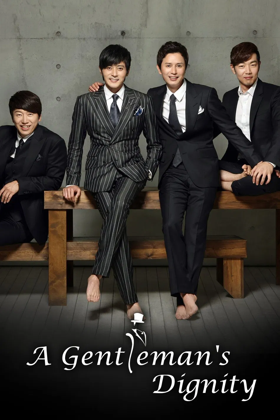 Poster chính thức của phim Phim Hài, Phim Tâm Lý "Phẩm Chất Quý Ông" (A Gentleman's Dignity - 2012), với sự tham gia của diễn viên Jang Dong-gun và Kim Ha-neul.