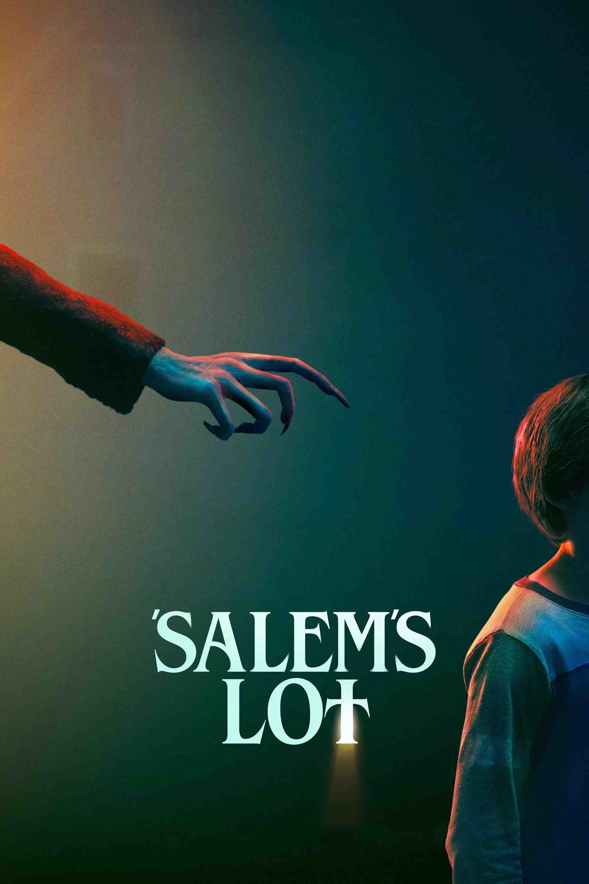 Poster chính thức của phim Phim Kinh Dị "Phần Đất Của Salem" (Salem's Lot - 2024), với sự tham gia của diễn viên Lewis Pullman và Makenzie Leigh.