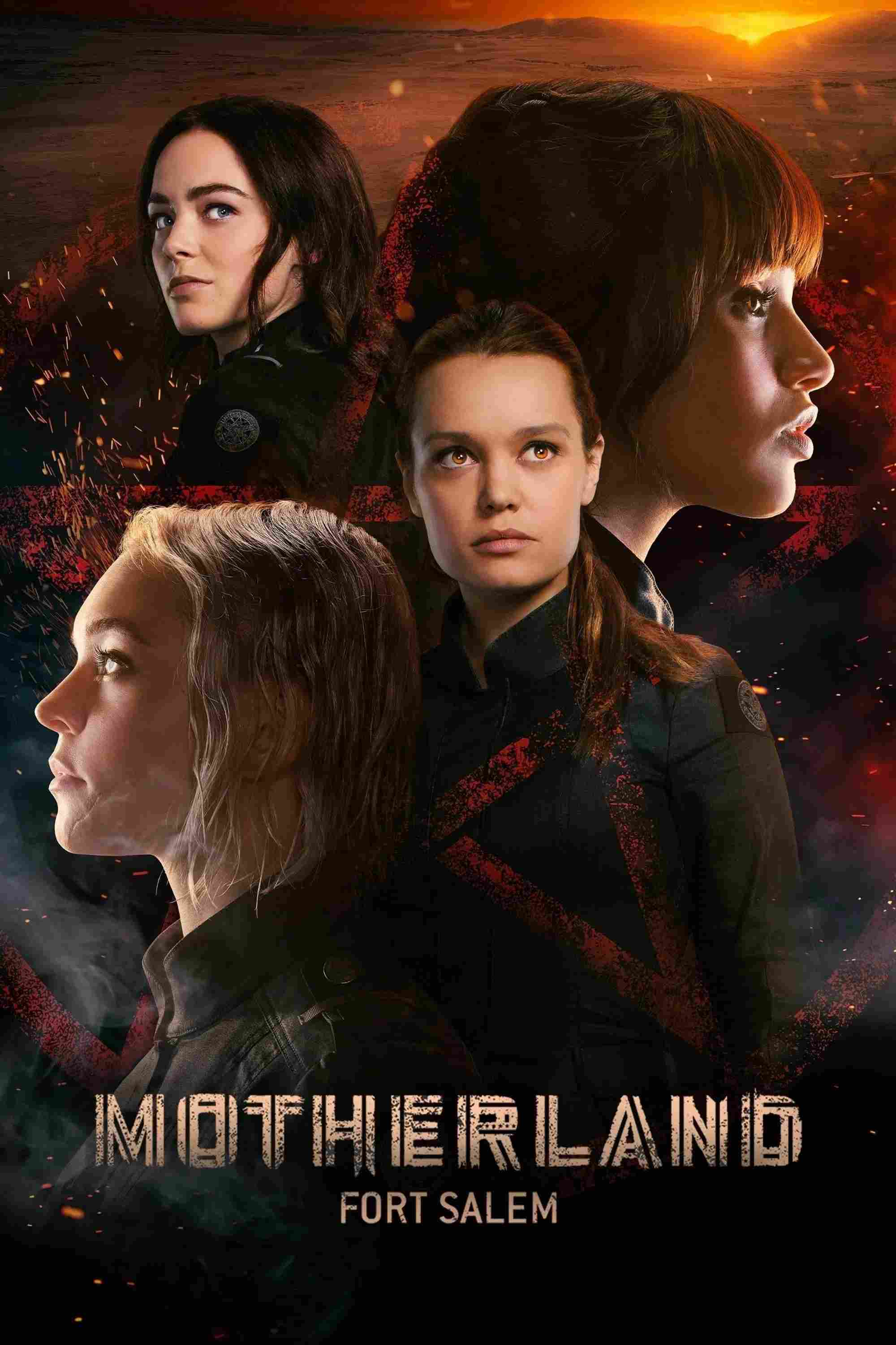 Poster chính thức của phim Phim Viễn Tưởng & Giả Tưởng, Phim Tâm Lý "Pháo Đài Salem 2" (Motherland: Fort Salem - 2020), với sự tham gia của diễn viên Taylor Hickson và Amalia Holm Bjelke.