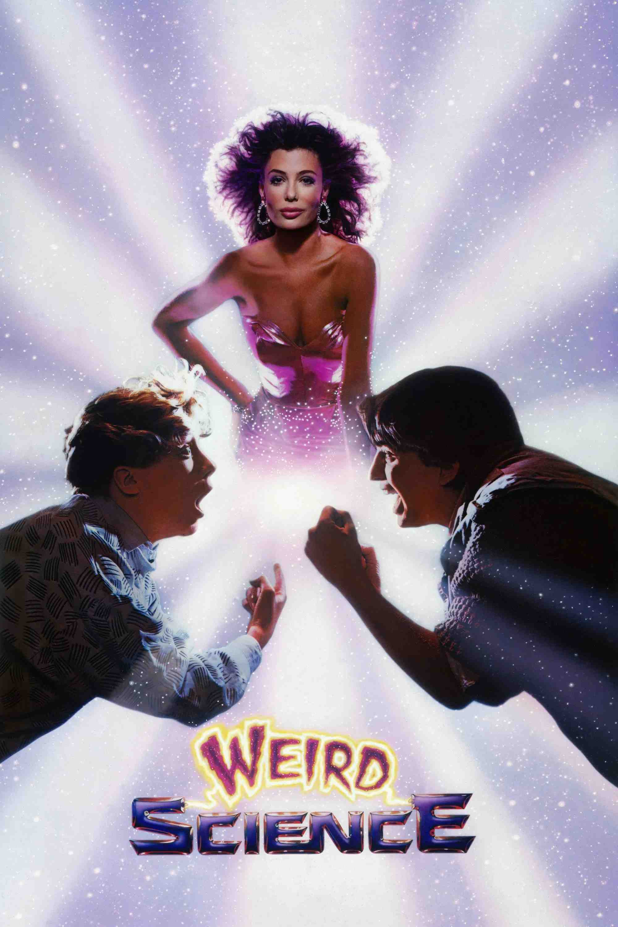 Poster chính thức của phim Phim Hài, Phim Giả Tượng "Phát Minh Kỳ Quái" (Weird Science - 1985), với sự tham gia của diễn viên Anthony Michael Hall và Kelly LeBrock.