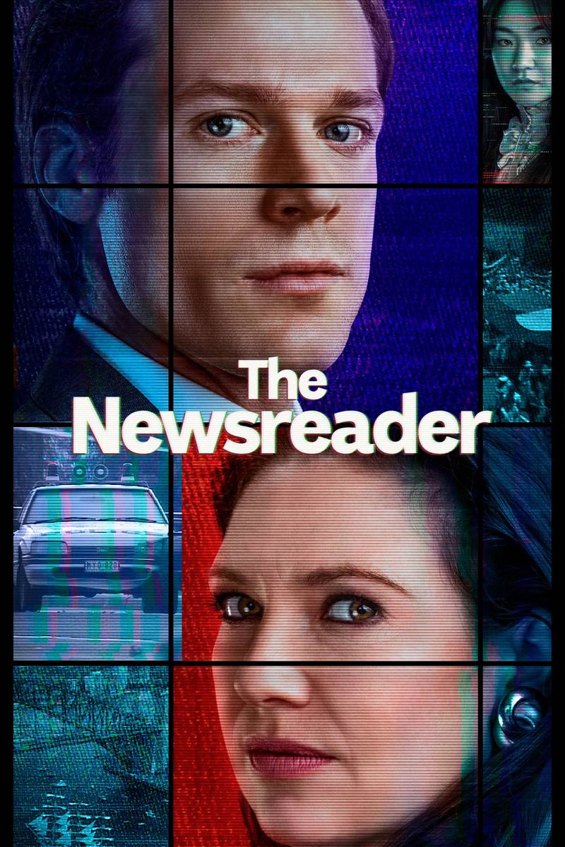 Poster chính thức của phim Phim Tâm Lý "Phát Thanh Viên Thời Sự (Phần 1)" (The Newsreader - 2021), với sự tham gia của diễn viên Anna Torv và Sam Reid.