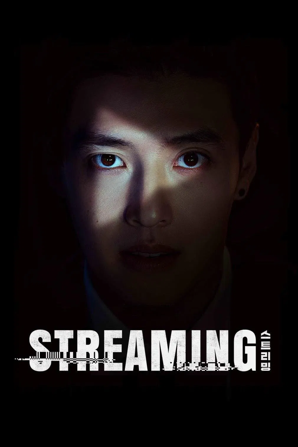 Poster chính thức của phim Phim Giật Gân, Phim Bí Ẩn "Phát Trực Tuyến" (Streaming - 2025), với sự tham gia của diễn viên Kang Ha-neul và Ha Seo-yoon.