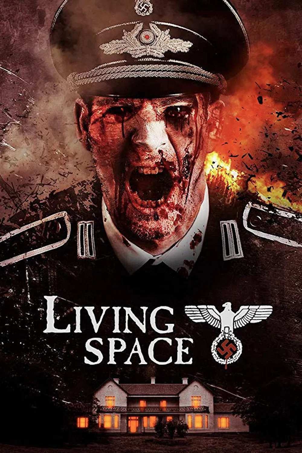 Poster chính thức của phim Phim Kinh Dị "Phát Xít Đức" (Living Space - 2018), với sự tham gia của diễn viên Georgia Chara và Leigh Scully.