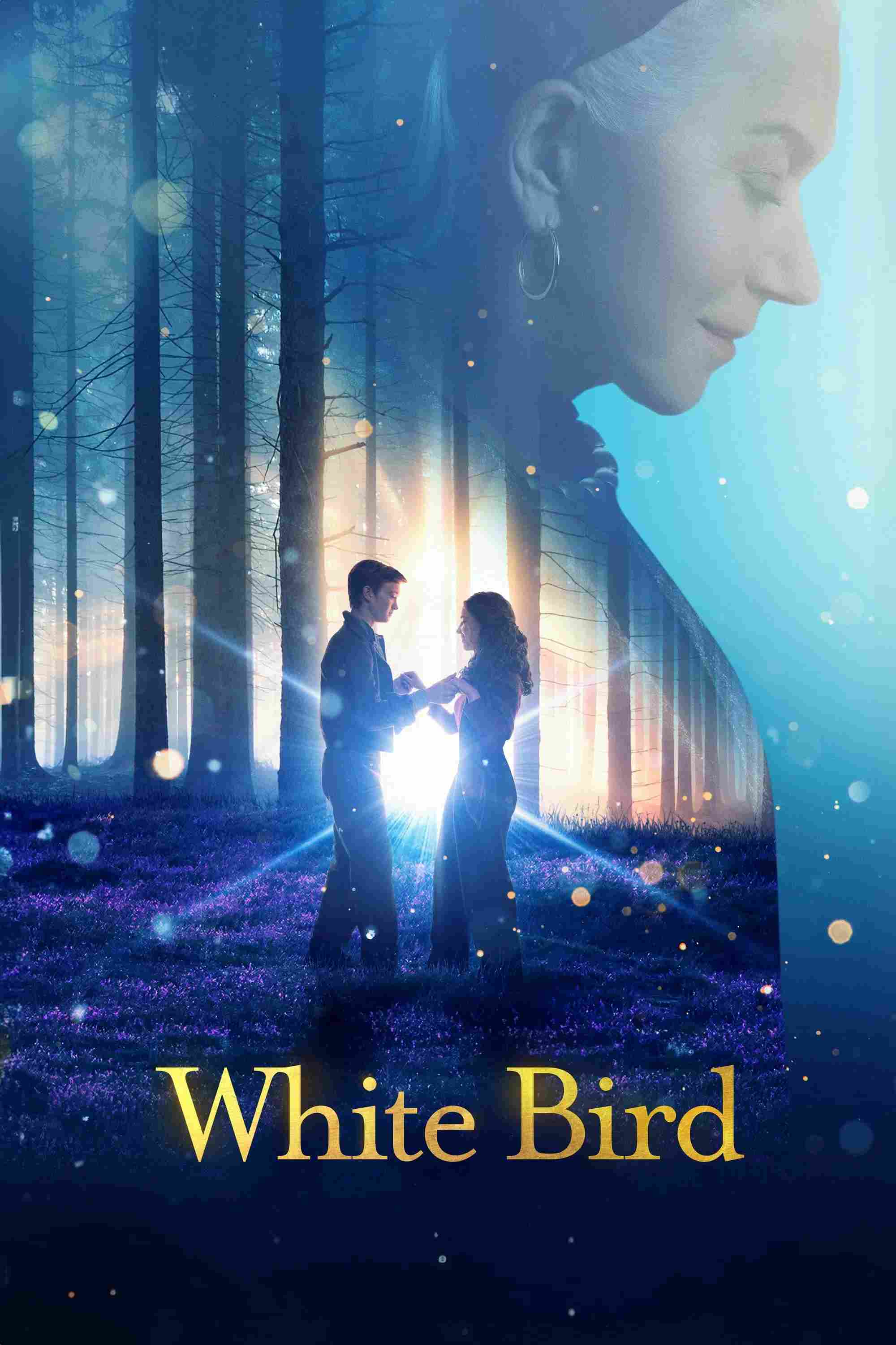 Poster chính thức của phim Phim Tâm Lý "Phép Màu Giữa Đêm Đông" (White Bird - 2023), với sự tham gia của diễn viên Ariella Glaser và Orlando Schwerdt.